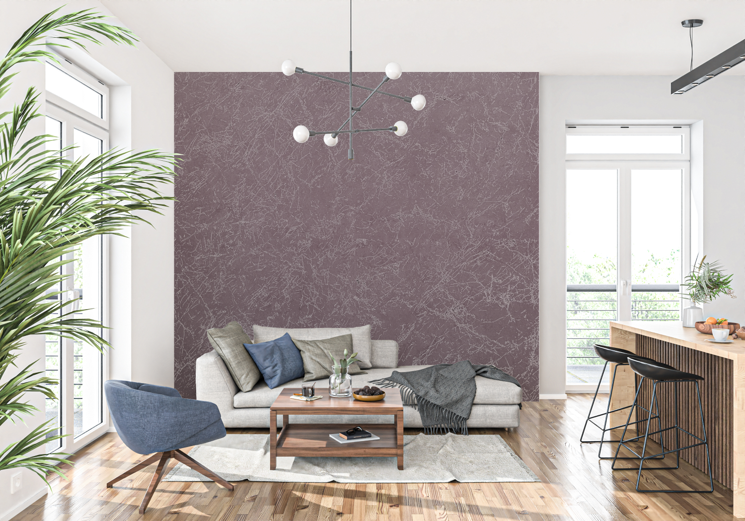 Burgundy and Gray Wallpaper | Murals Wallpaper