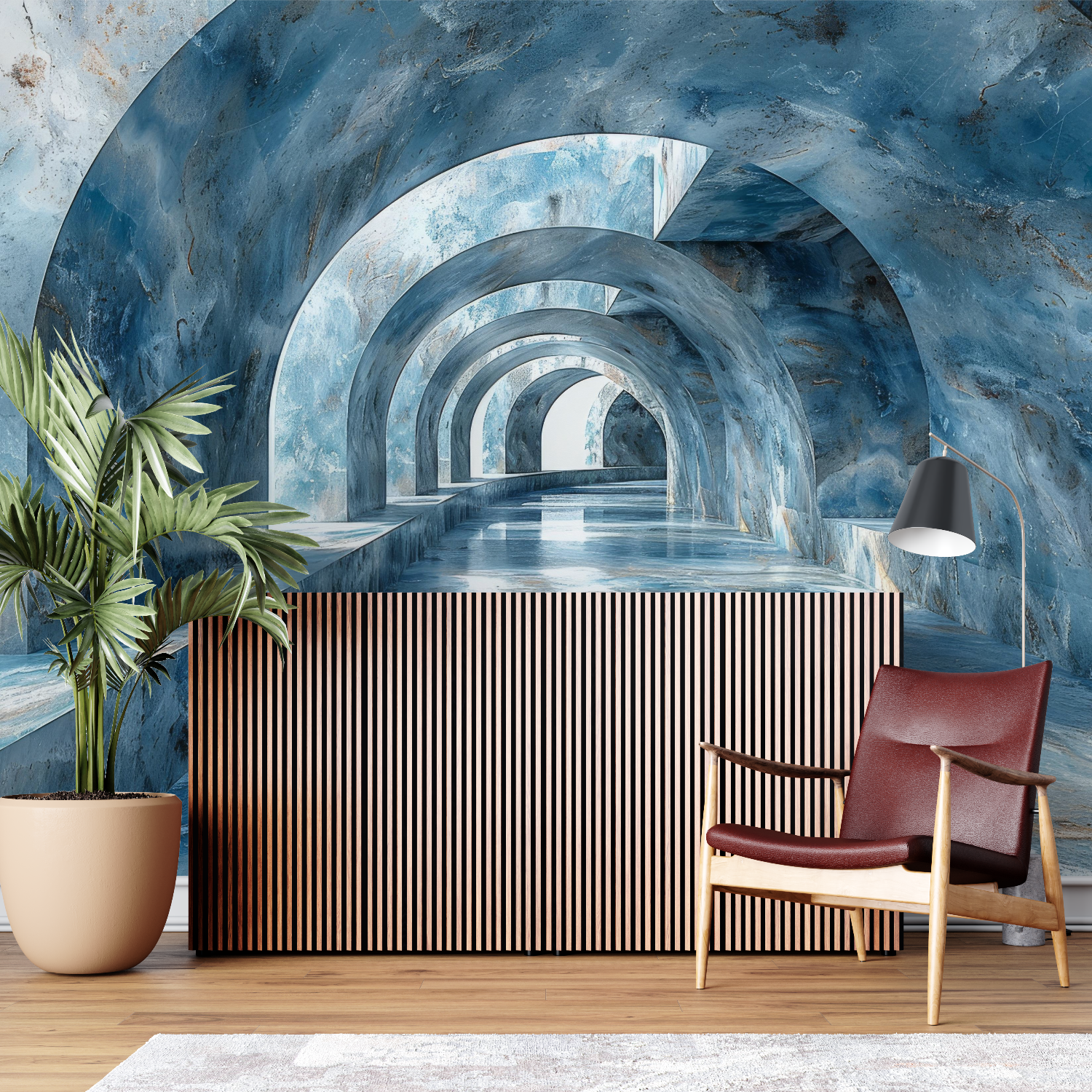 Blue 3D Wallpaper | Murals Wallpaper