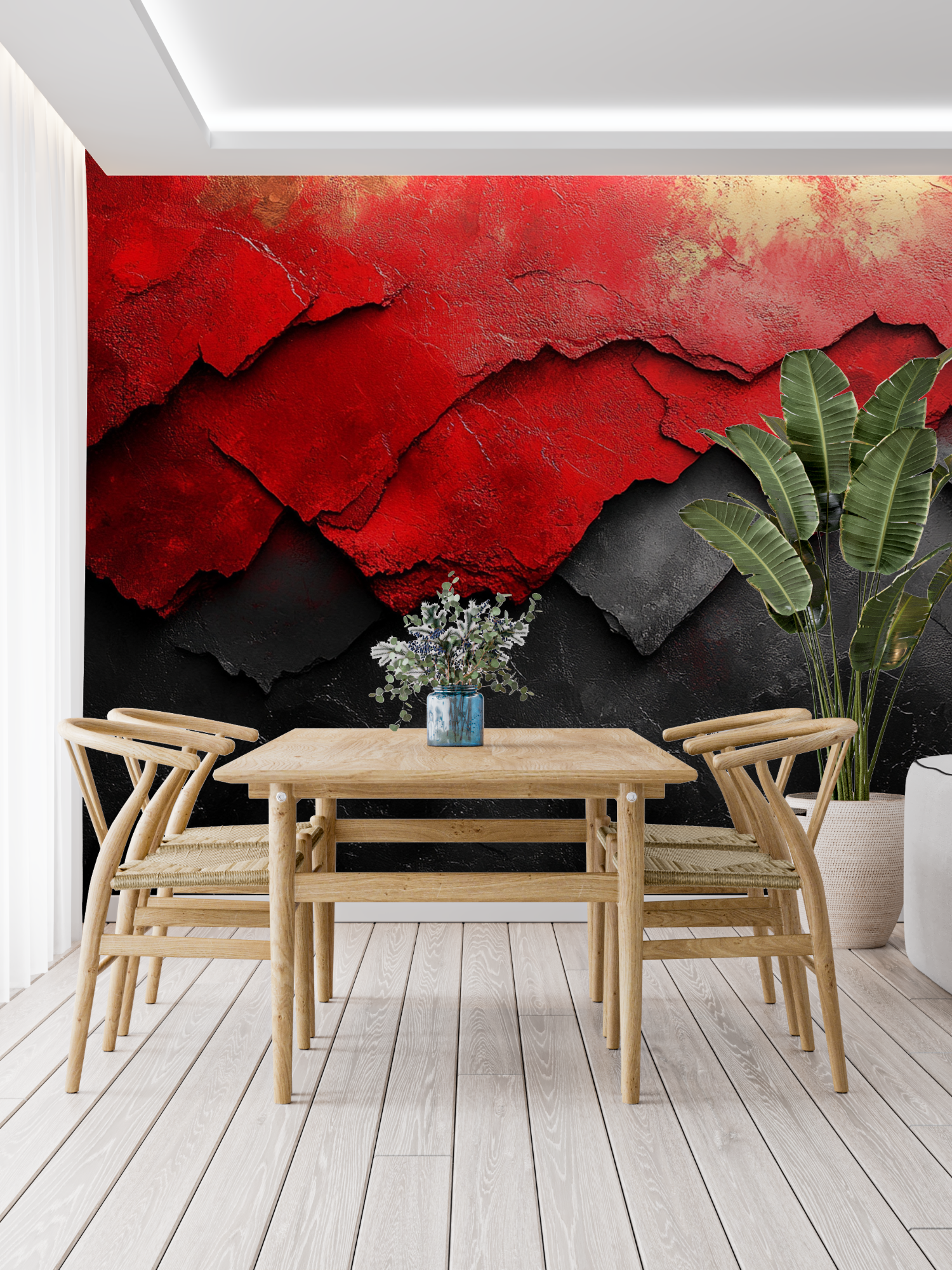 Red and Black Wallpaper | Murals Wallpaper