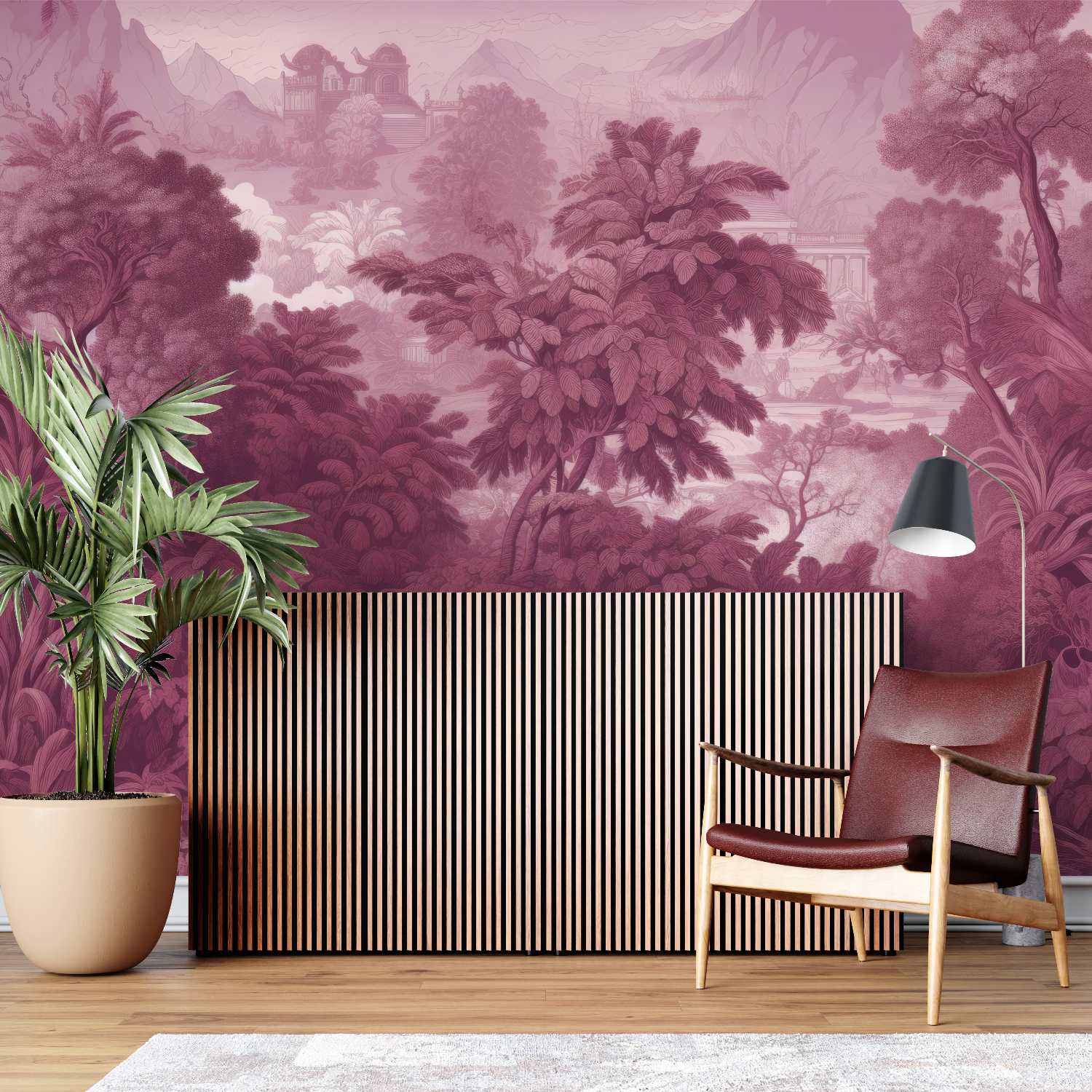 Purple Pink Scenic Wallpaper | Murals Wallpaper