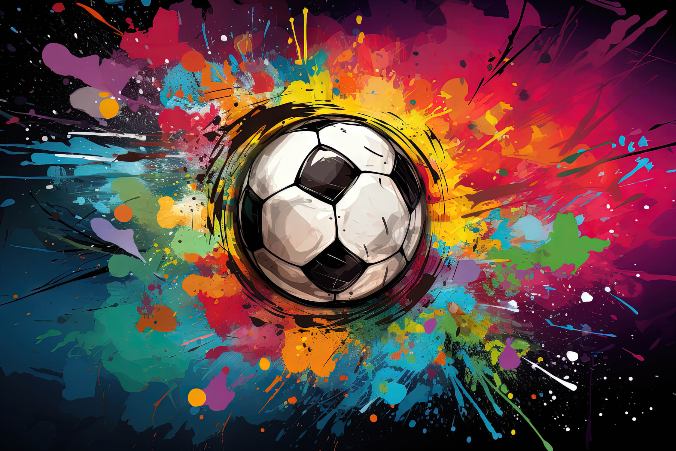 Balloon Graffiti Football Wallpaper | Murals Wallpaper