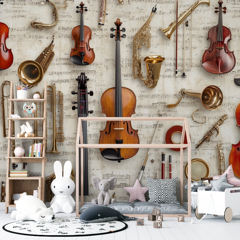 Musical Instrument Wallpaper | Murals Wallpaper