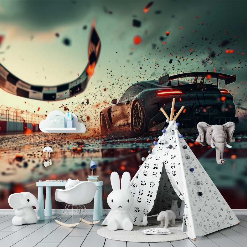 Videospiel-Auto-Hintergrundbild | Wandbild-Hintergrundbild