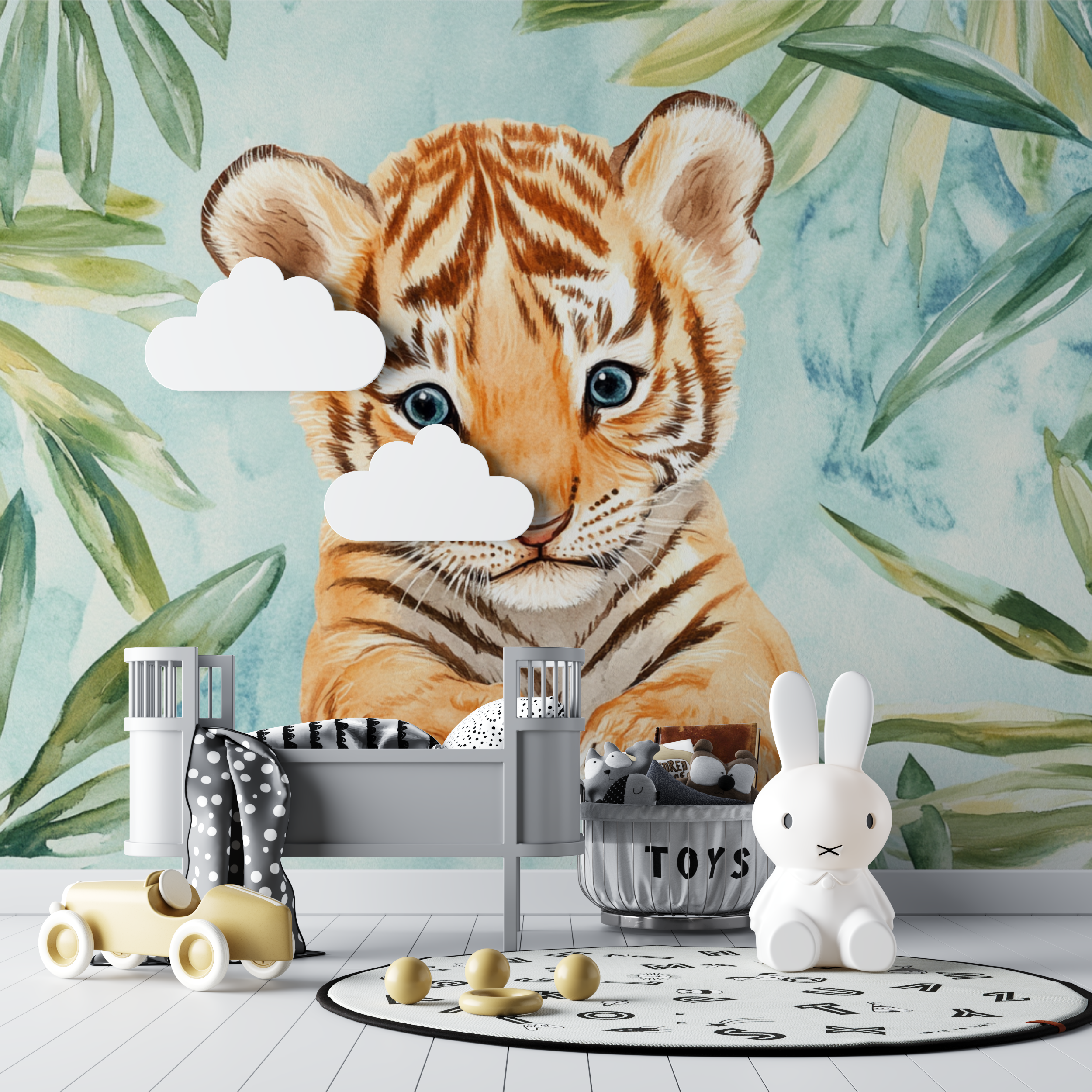 Tiger Wallpaper and Tropical Vibe | Murals Wallpaper