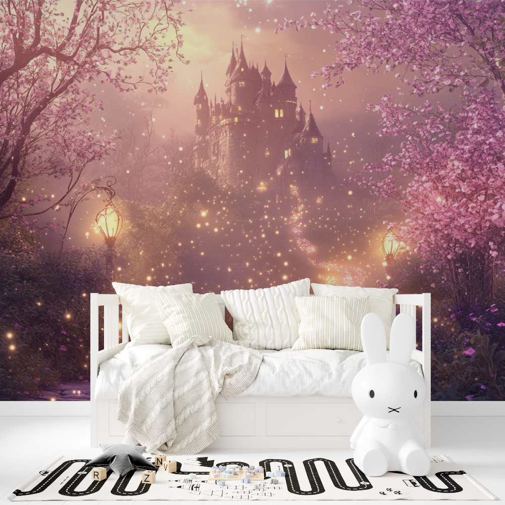 Night Rose Castle Wallpaper | Murals Wallpaper