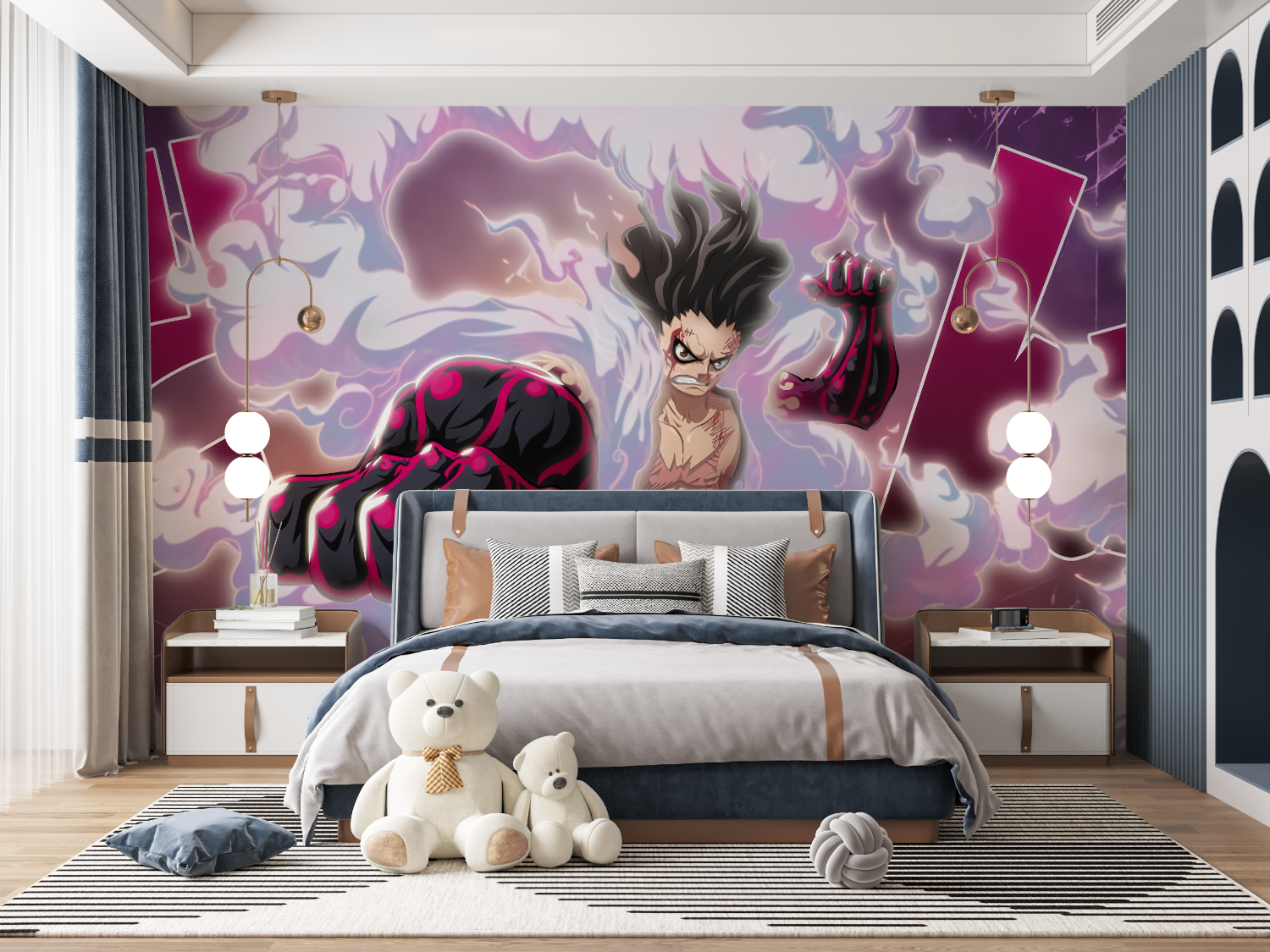 One Piece Purple Wallpaper | Murals Wallpaper