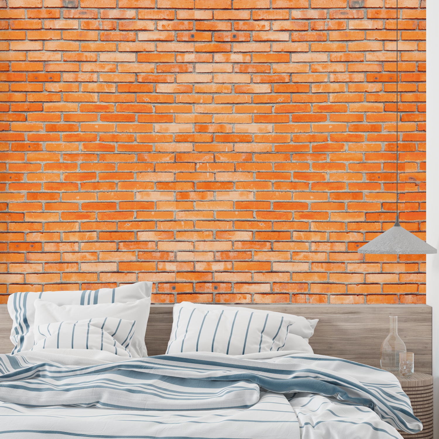 Orange Brick Wallpaper | Murals Wallpaper