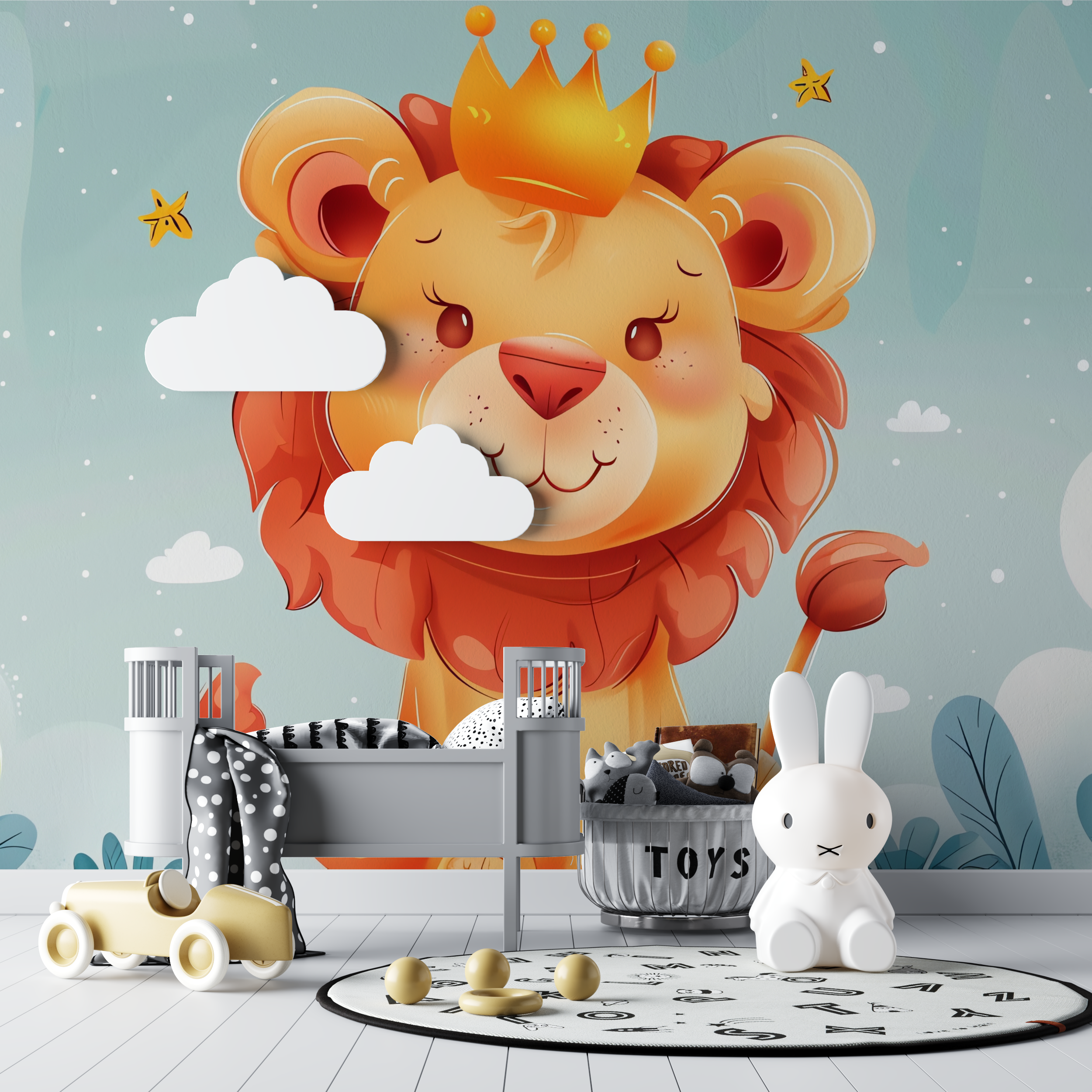 Lion Crown Wallpaper | Murals Wallpaper