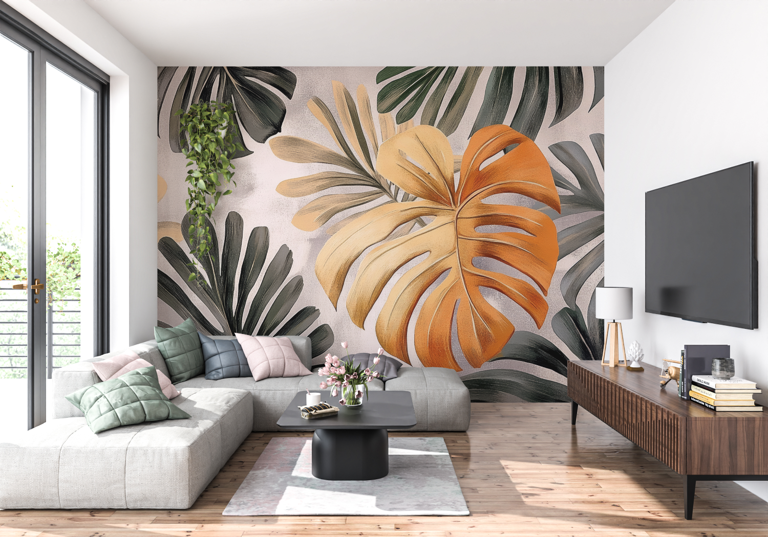 Tropical Orange Wallpaper | Murals Wallpaper