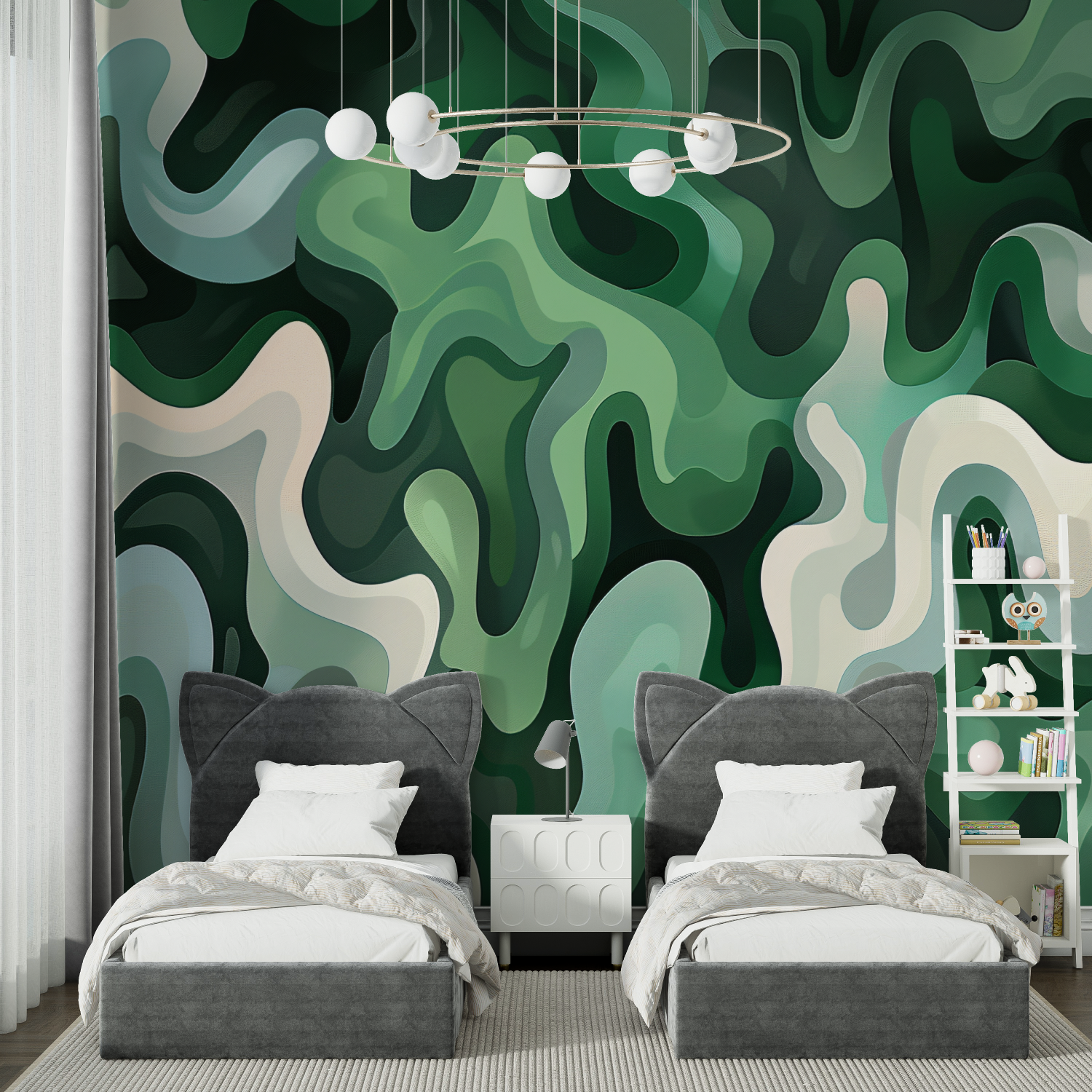 Teen Camouflage Green Wallpaper | Murals Wallpaper