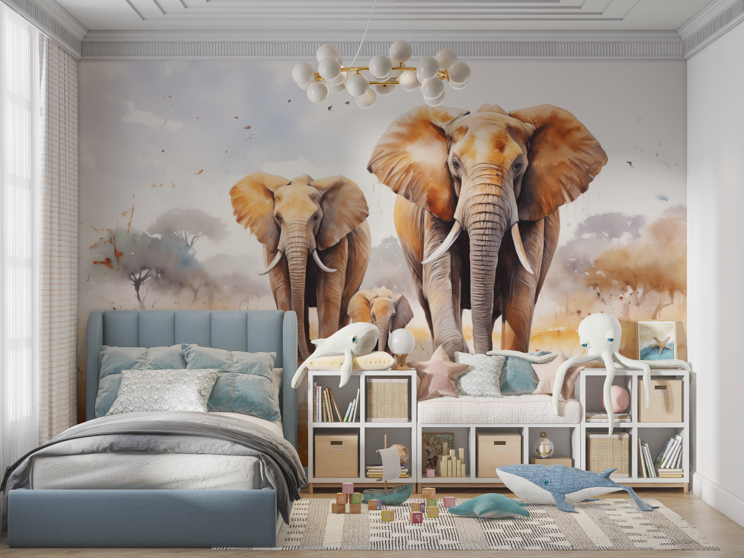 Elephant Wallpaper for Kids | Murals Wallpaper