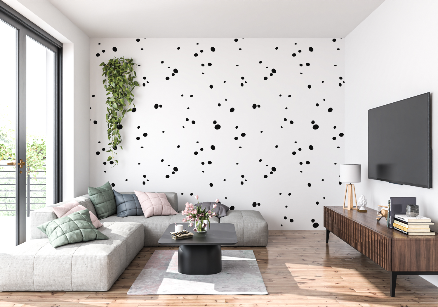 Starry Black Wallpaper | Murals Wallpaper