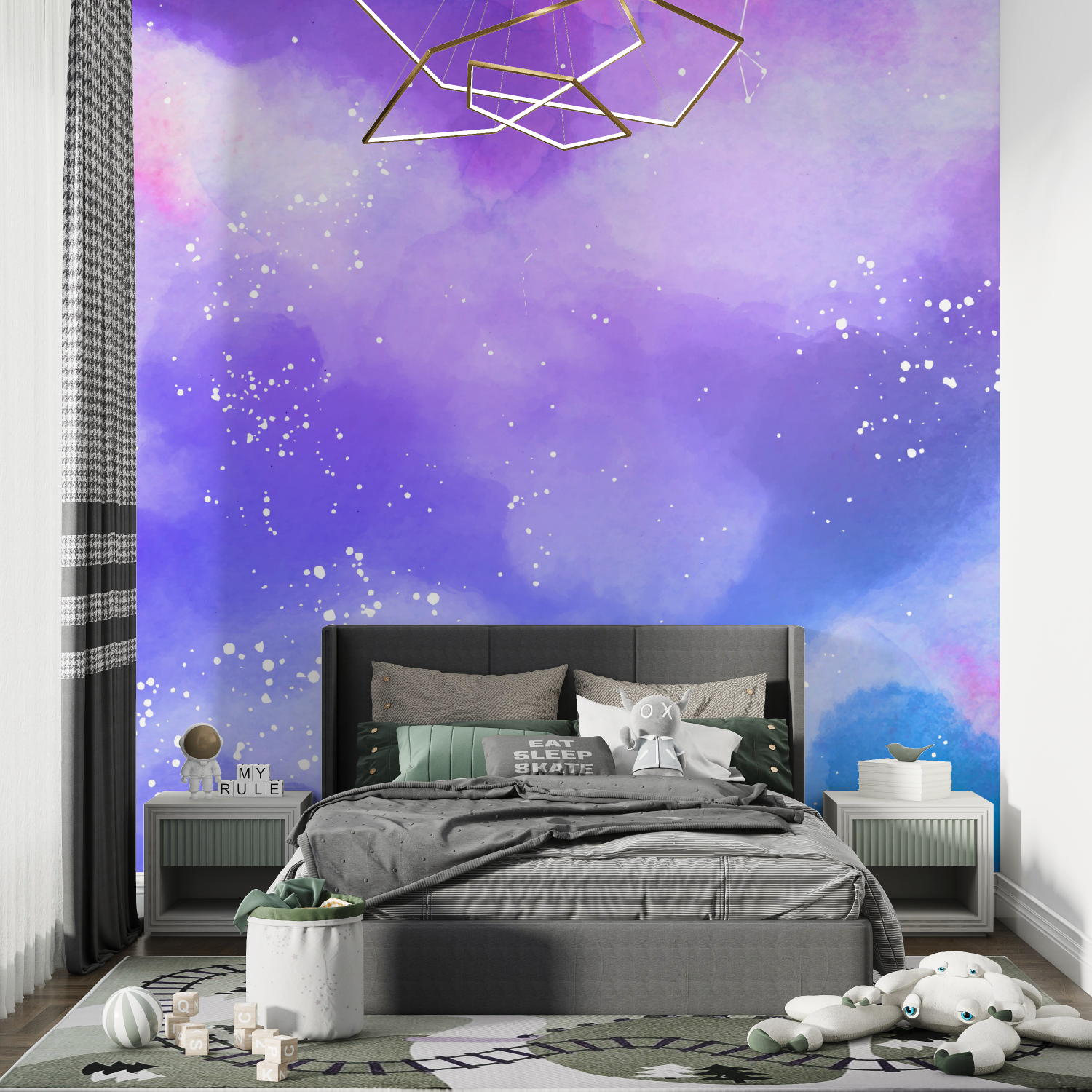 Teen Girl Starry Space Wallpaper | Murals Wallpaper