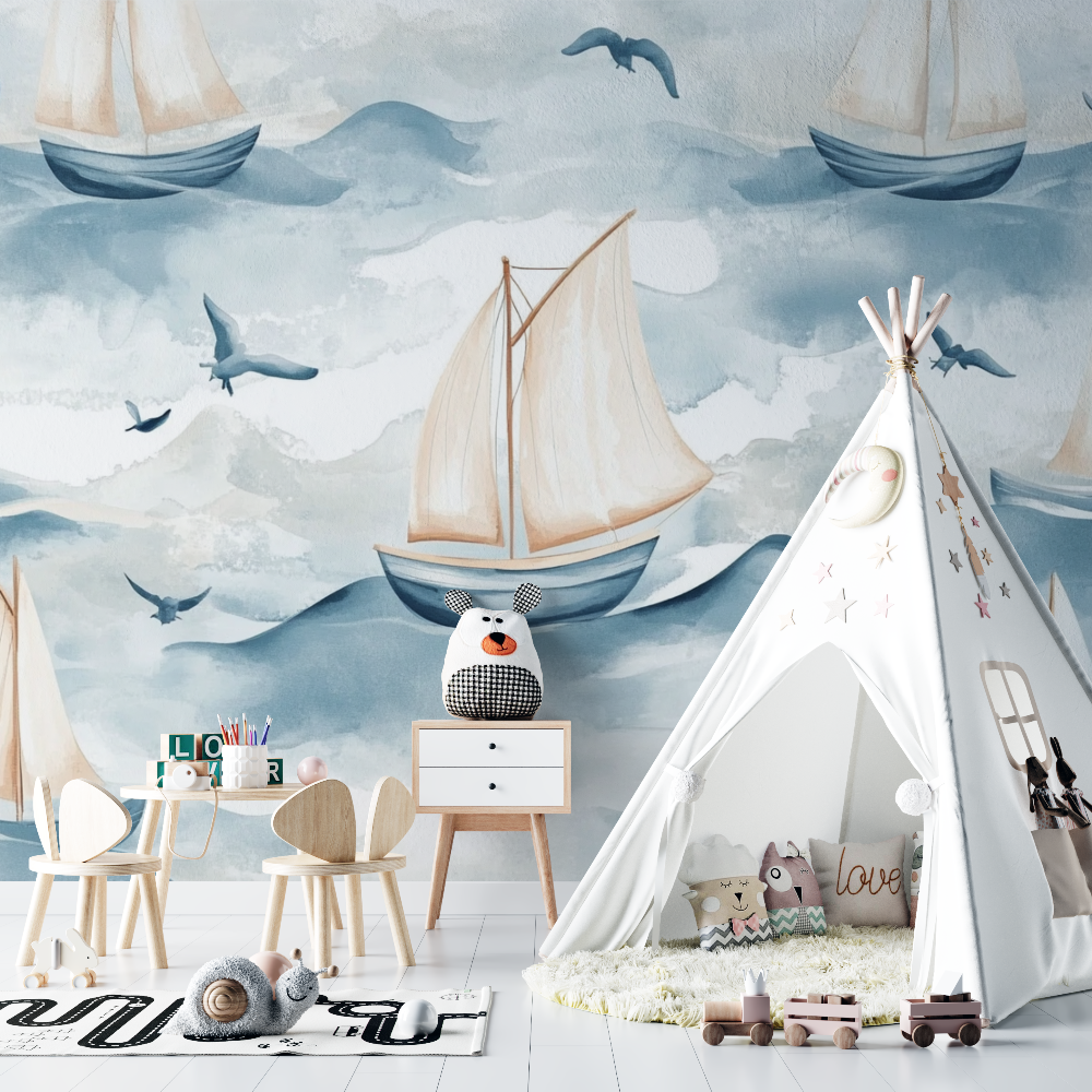 Nautical Boat Wallpaper | Murals Wallpaper