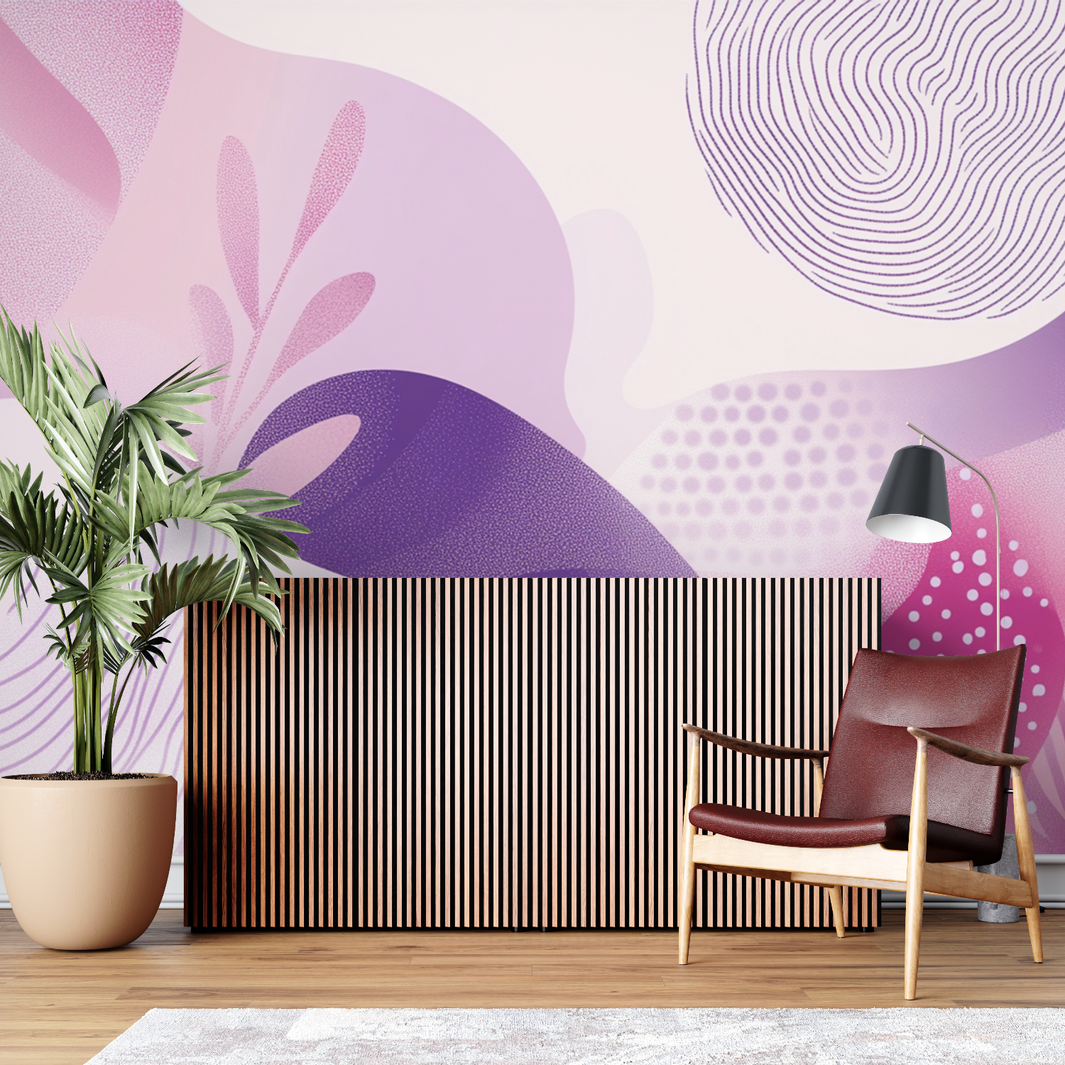 Pink and Purple Wallpaper | Murals Wallpaper