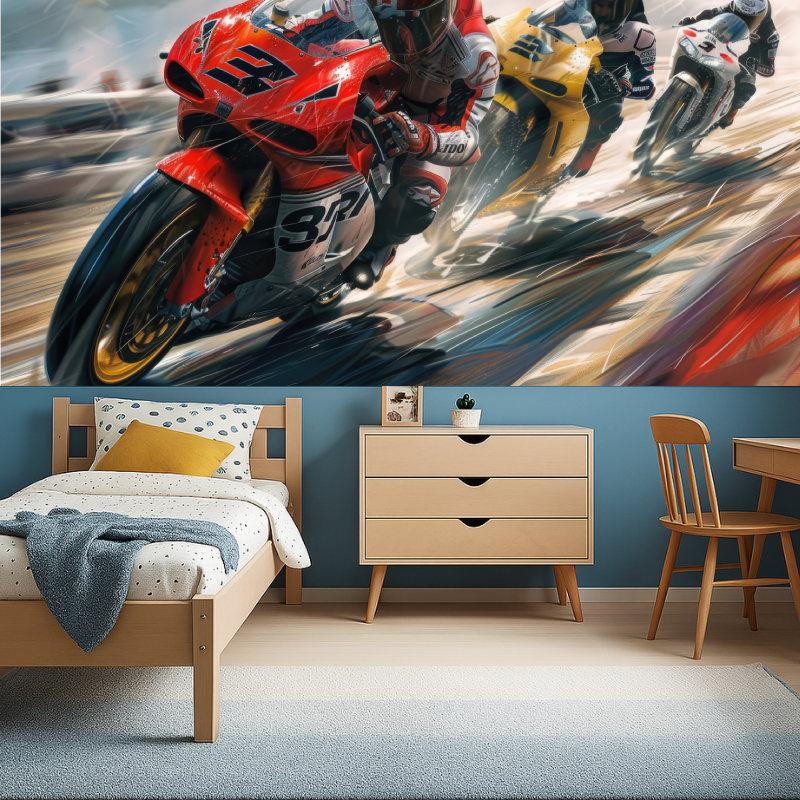 Motorcycle Racing Wallpaper Teen Room | Murals Wallpaper