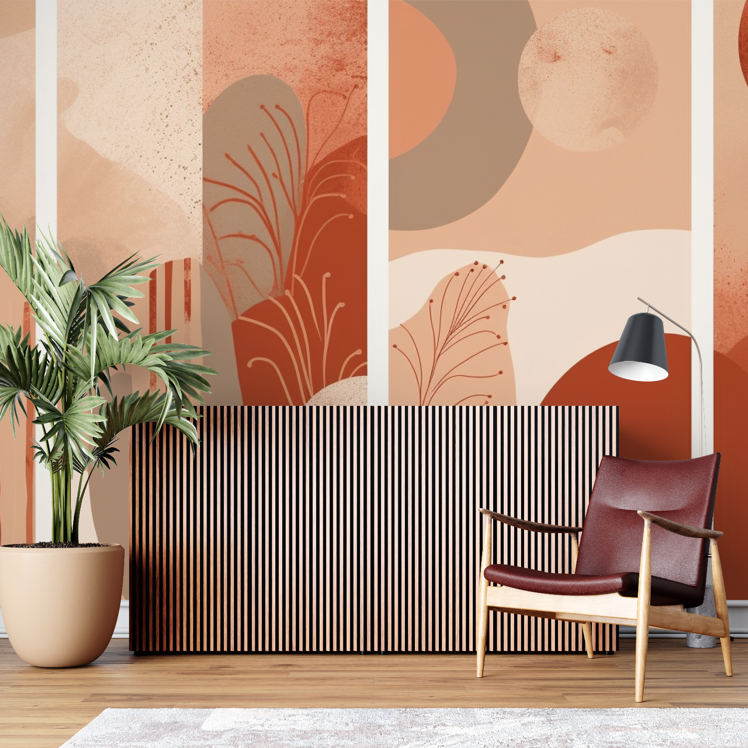 Terracotta Rainbow Wallpaper | Murals Wallpaper
