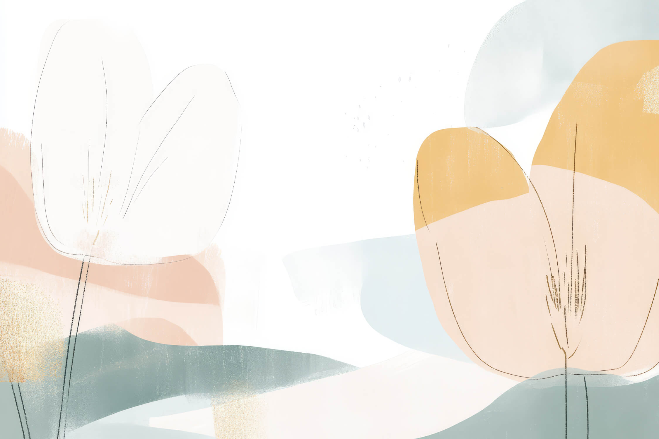 Minimalist Watercolor Wallpaper | Murals Wallpaper