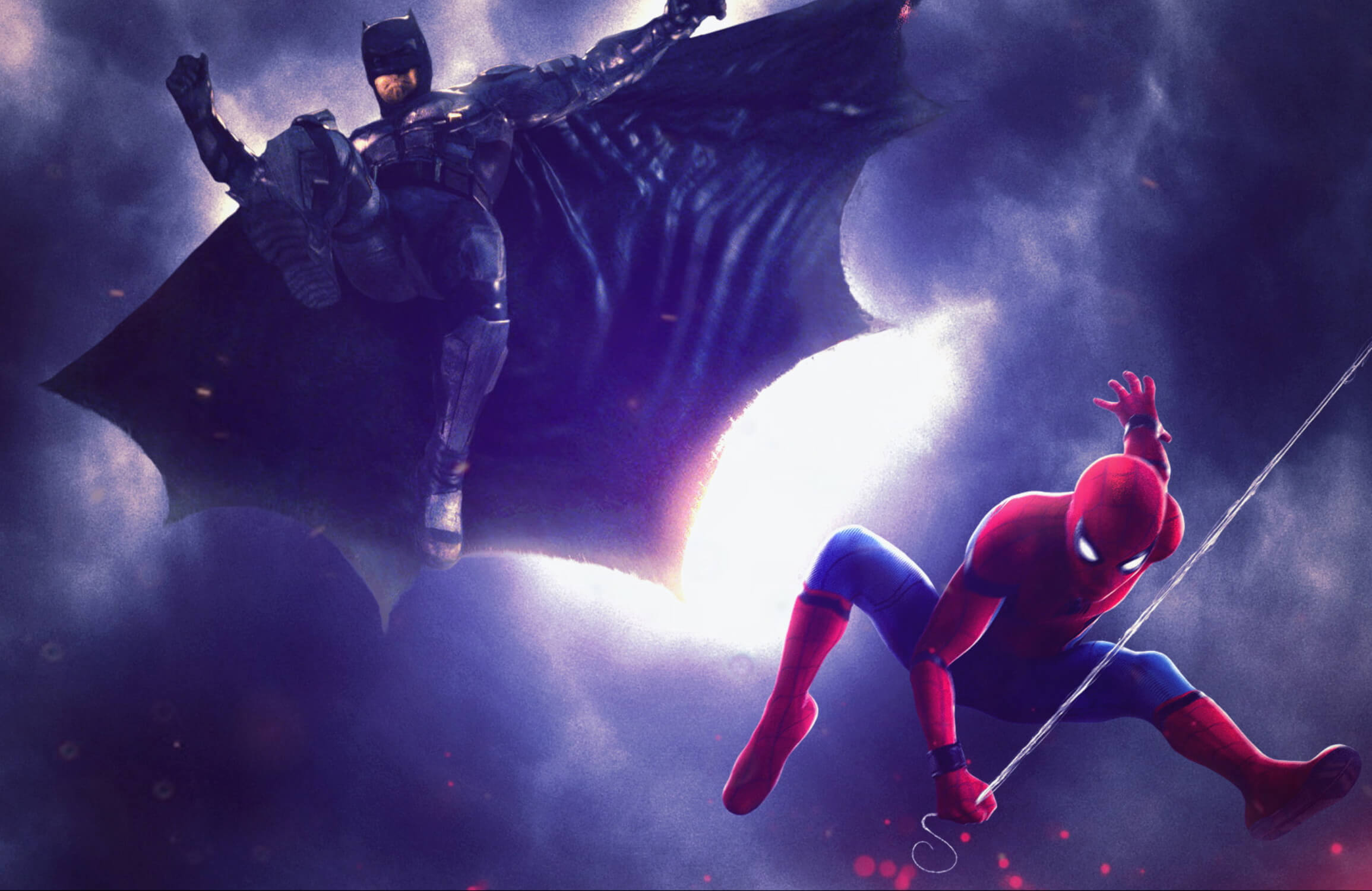 Spider-Man and Batman Wallpaper | Murals Wallpaper