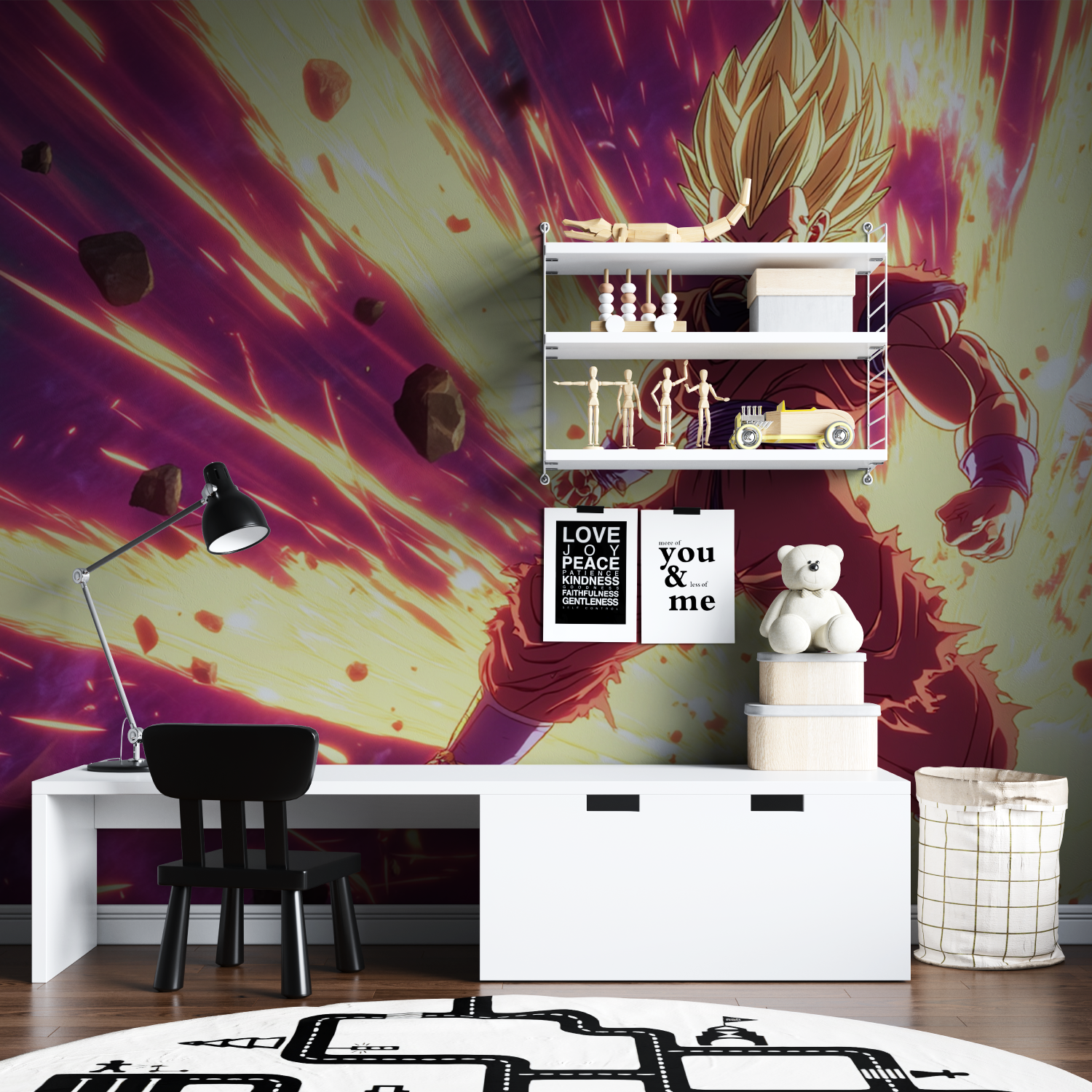 Vegeta Fire Wallpaper | Murals Wallpaper