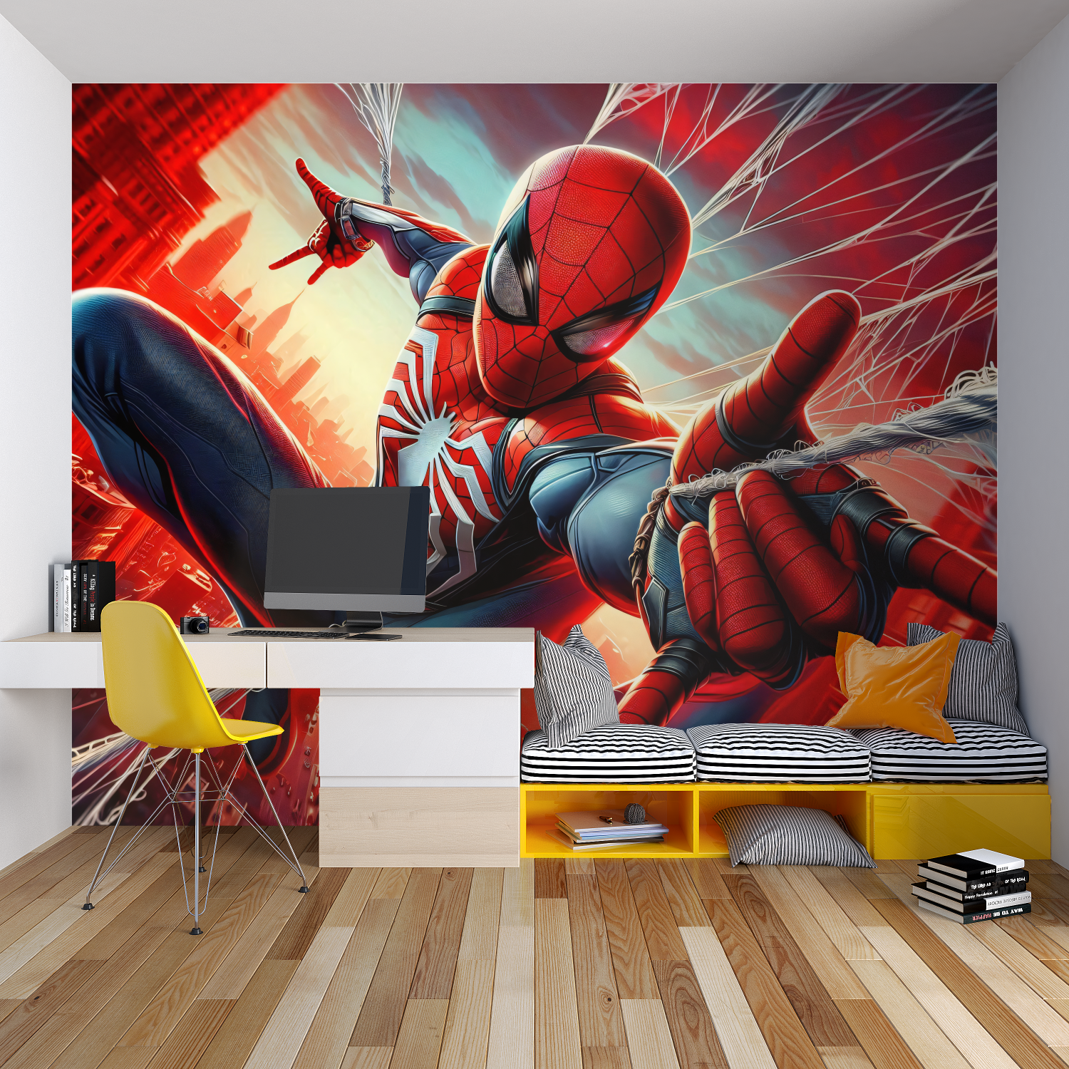 Tapeten Spiderman Rouge – Tapisserie garçon