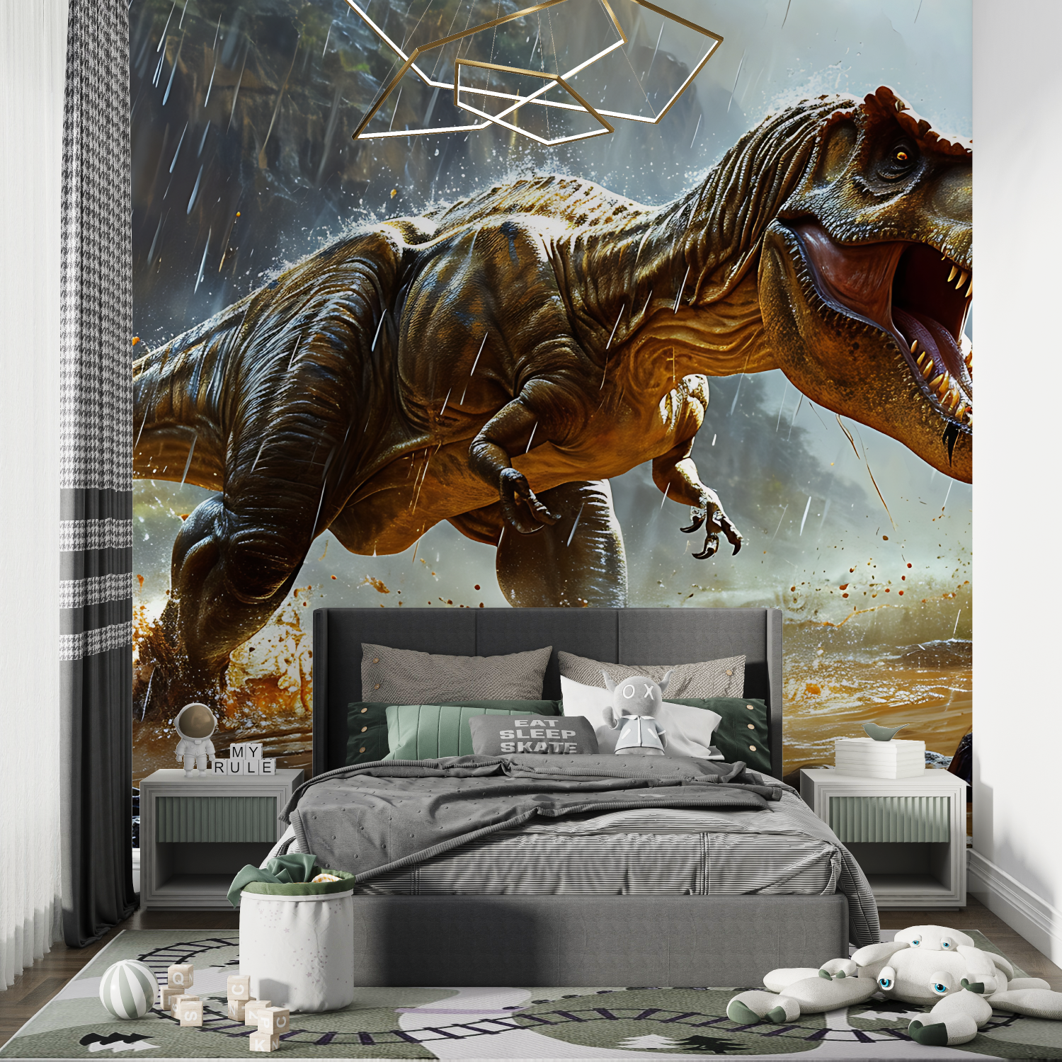 Starving T-Rex Dinosaur Wallpaper | Murals Wallpaper