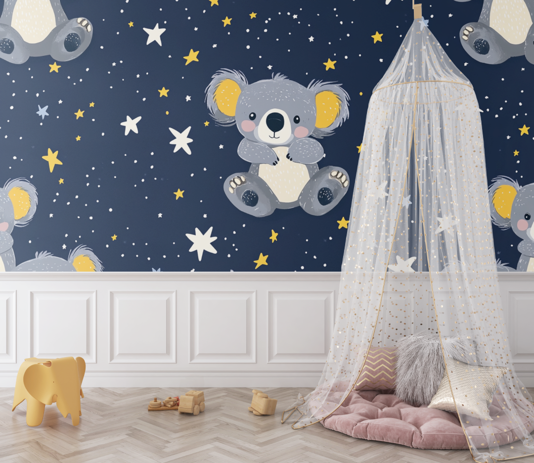 Koala Wallpaper Among the Stars | Murals Wallpaper
