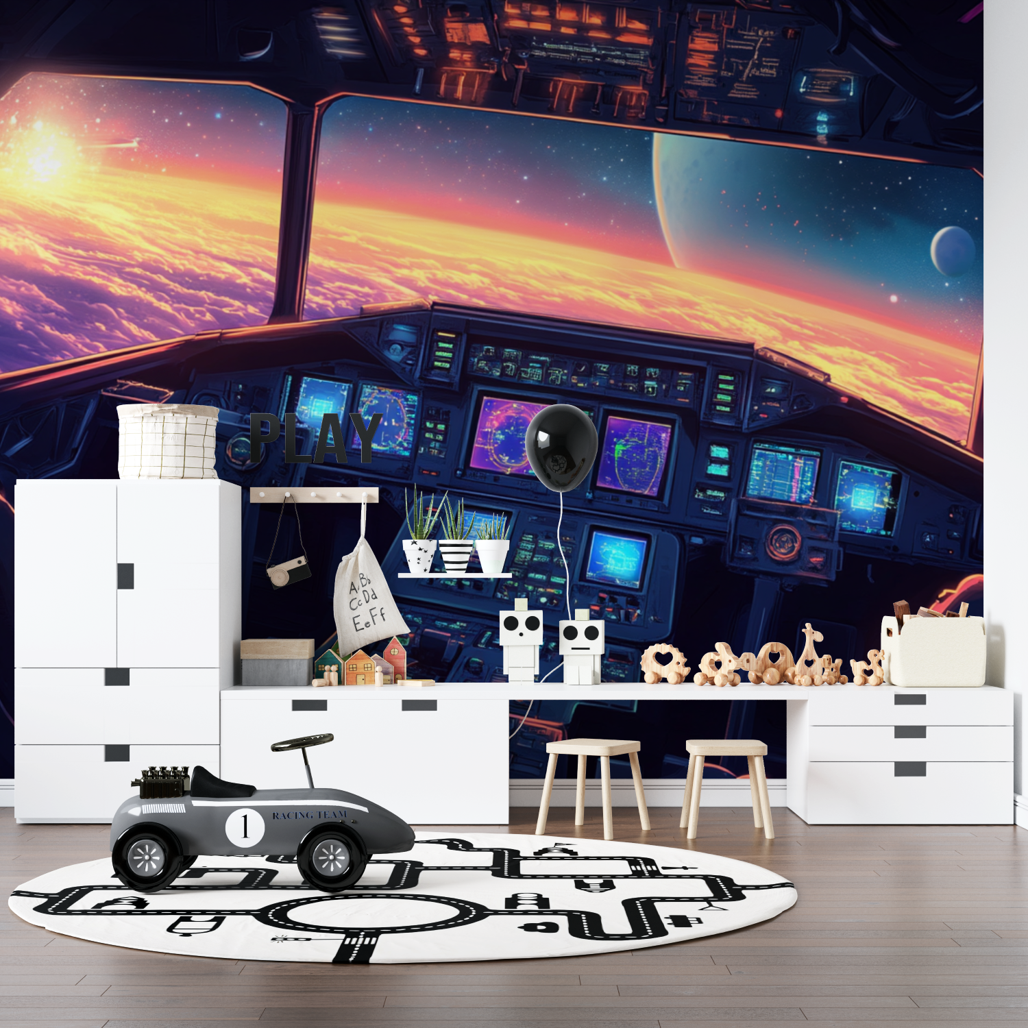 Cockpit Spaceship Wallpaper | Murals Wallpaper