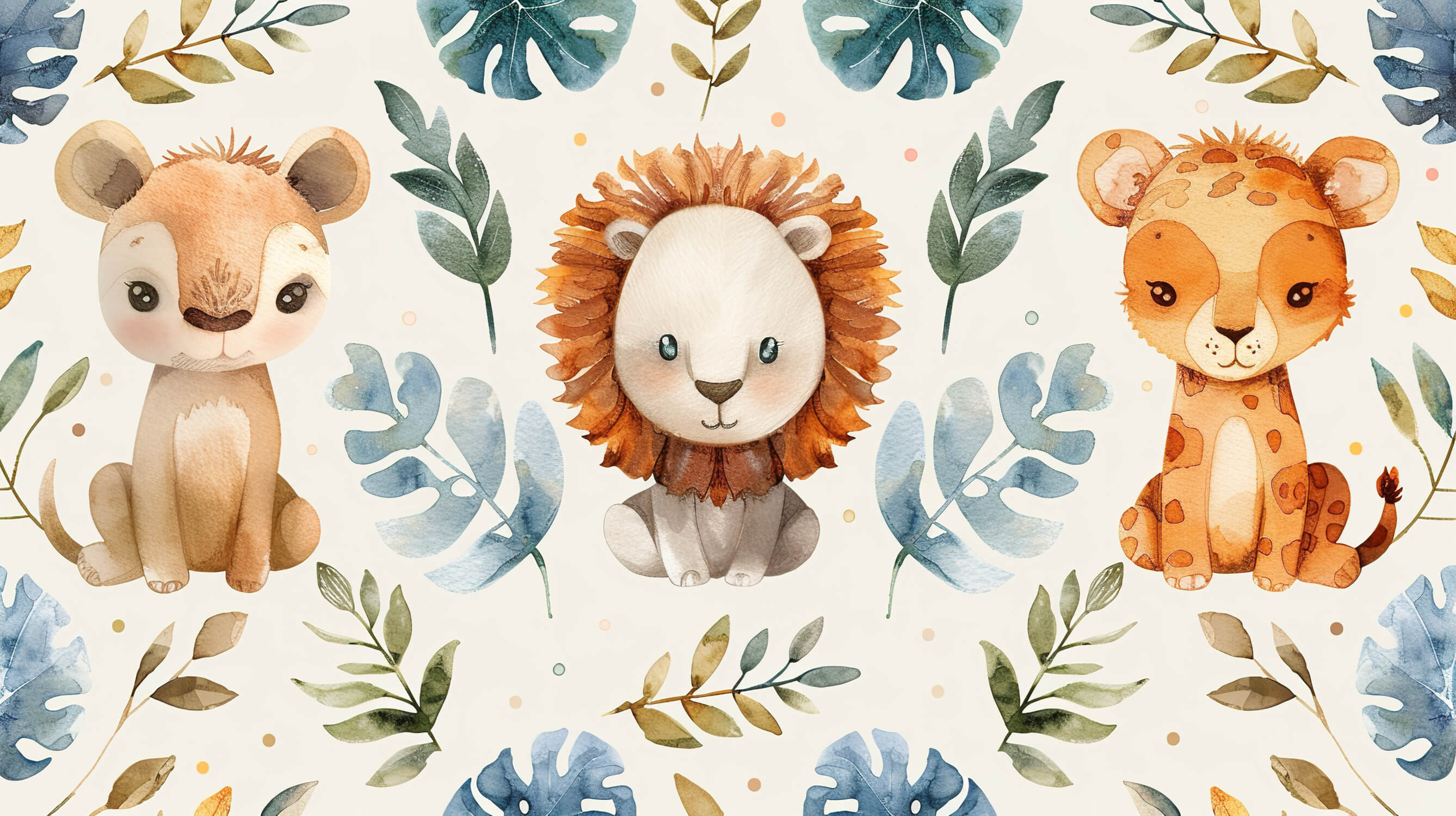 Scandinavian Lion Wallpaper | Murals Wallpaper