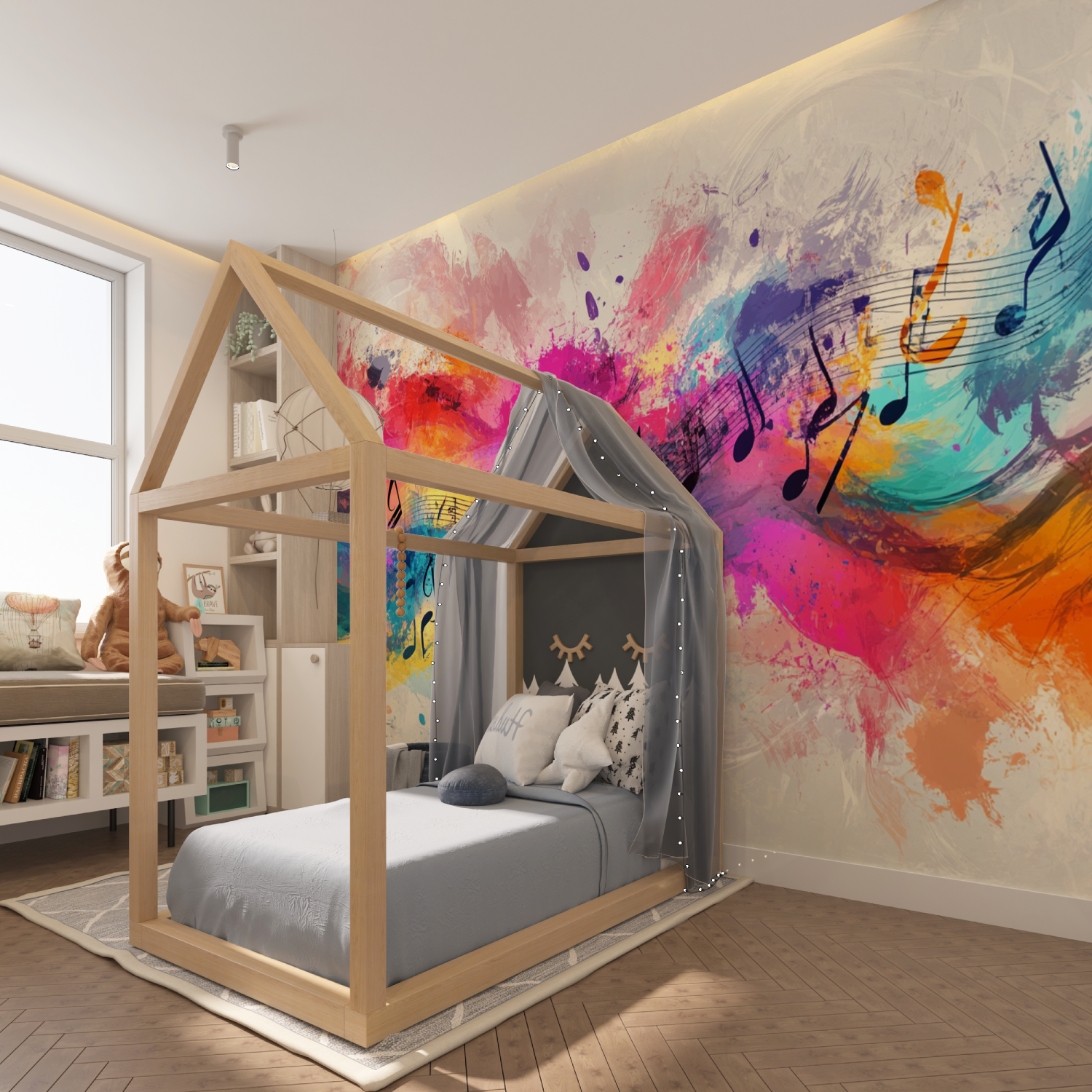 Bold Color Music Wallpaper | Murals Wallpaper