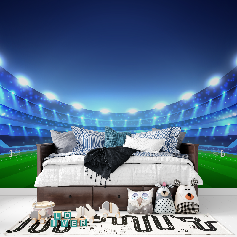 Fußballfeld-Tapete | Wandbild-Tapete