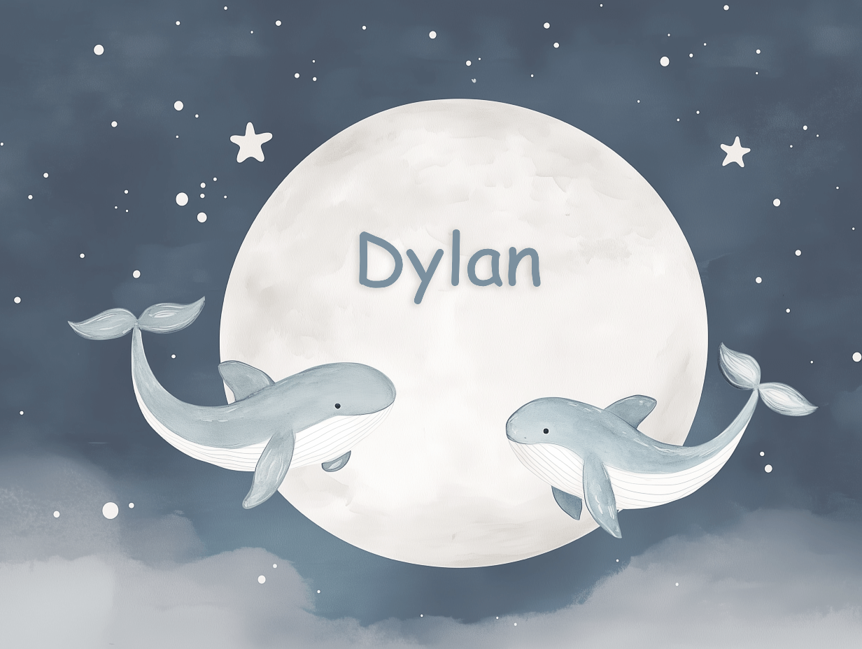 Whale Name Wallpaper | Murals Wallpaper