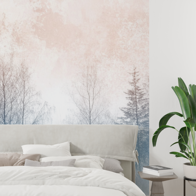 Pastel Tree Watercolor Wallpaper | Murals Wallpaper
