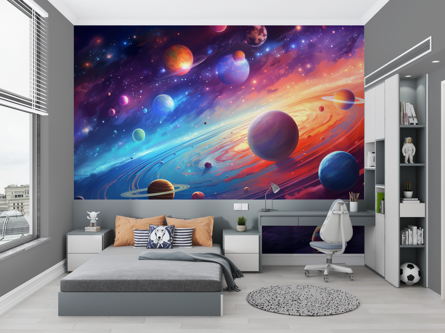 Space Kids Wallpaper | Murals Wallpaper