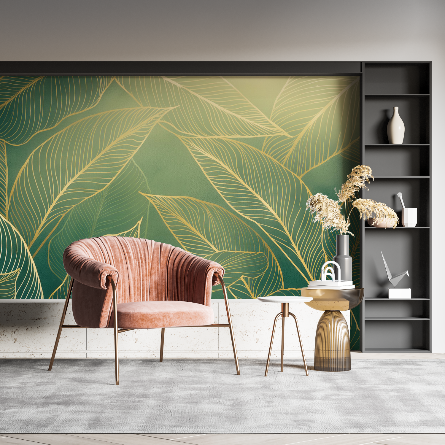 Khaki Gold Wallpaper | Murals Wallpaper