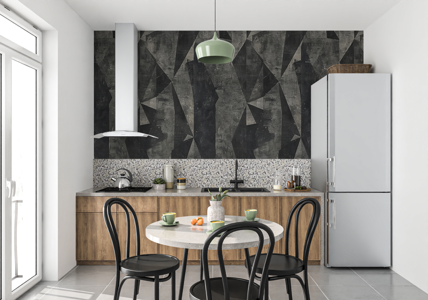 Anthracite Wallpaper | Murals Wallpaper