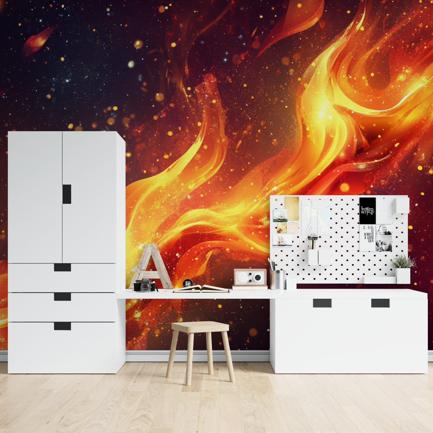 Burning Comet Wallpaper | Murals Wallpaper