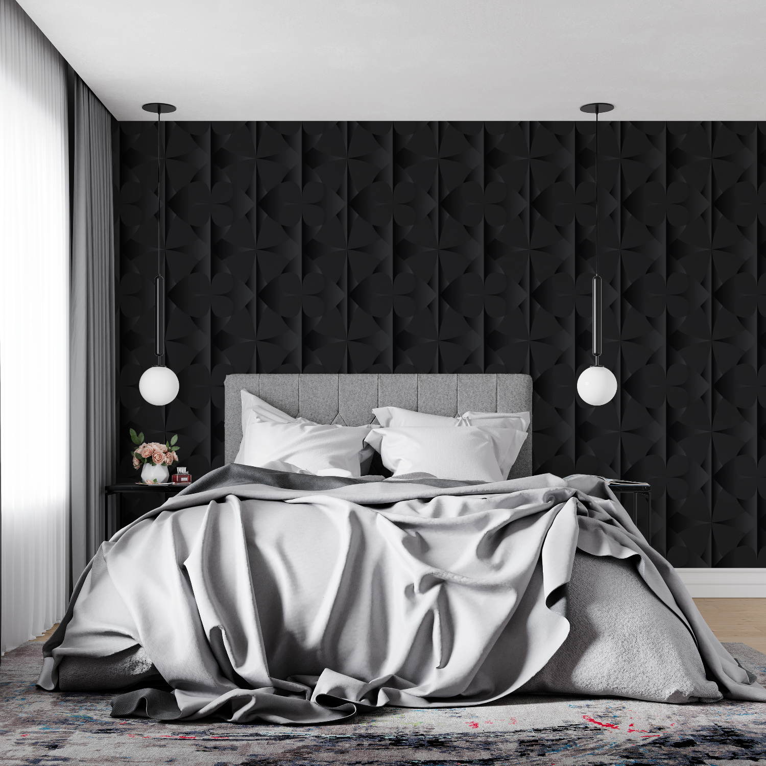 Black Design Wallpaper | Murals Wallpaper