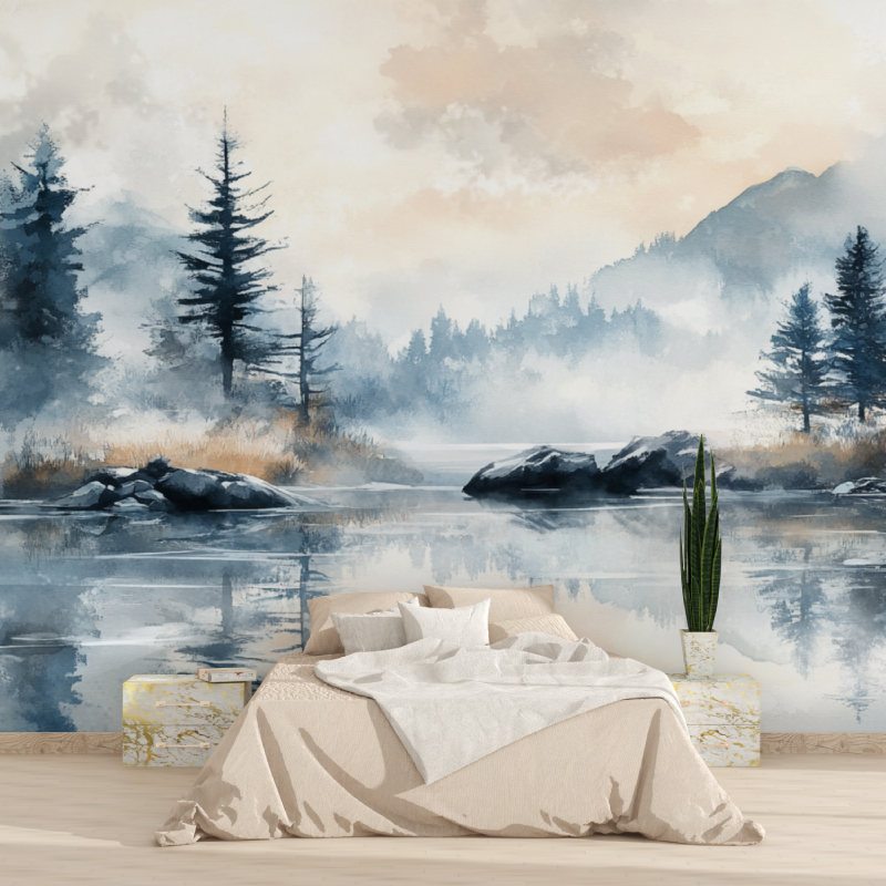 Aquarellpapier Paysage Hivernal Tapisserie 2025