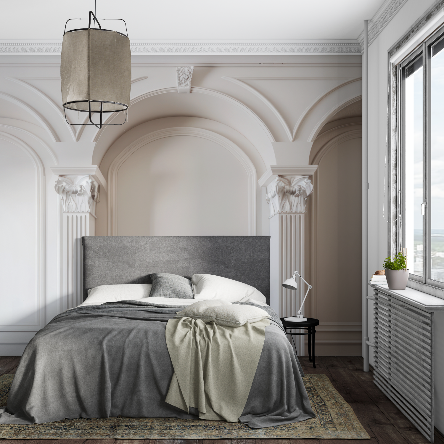 Papier Peint Moulure Trompe L'Oeil - Fototapete