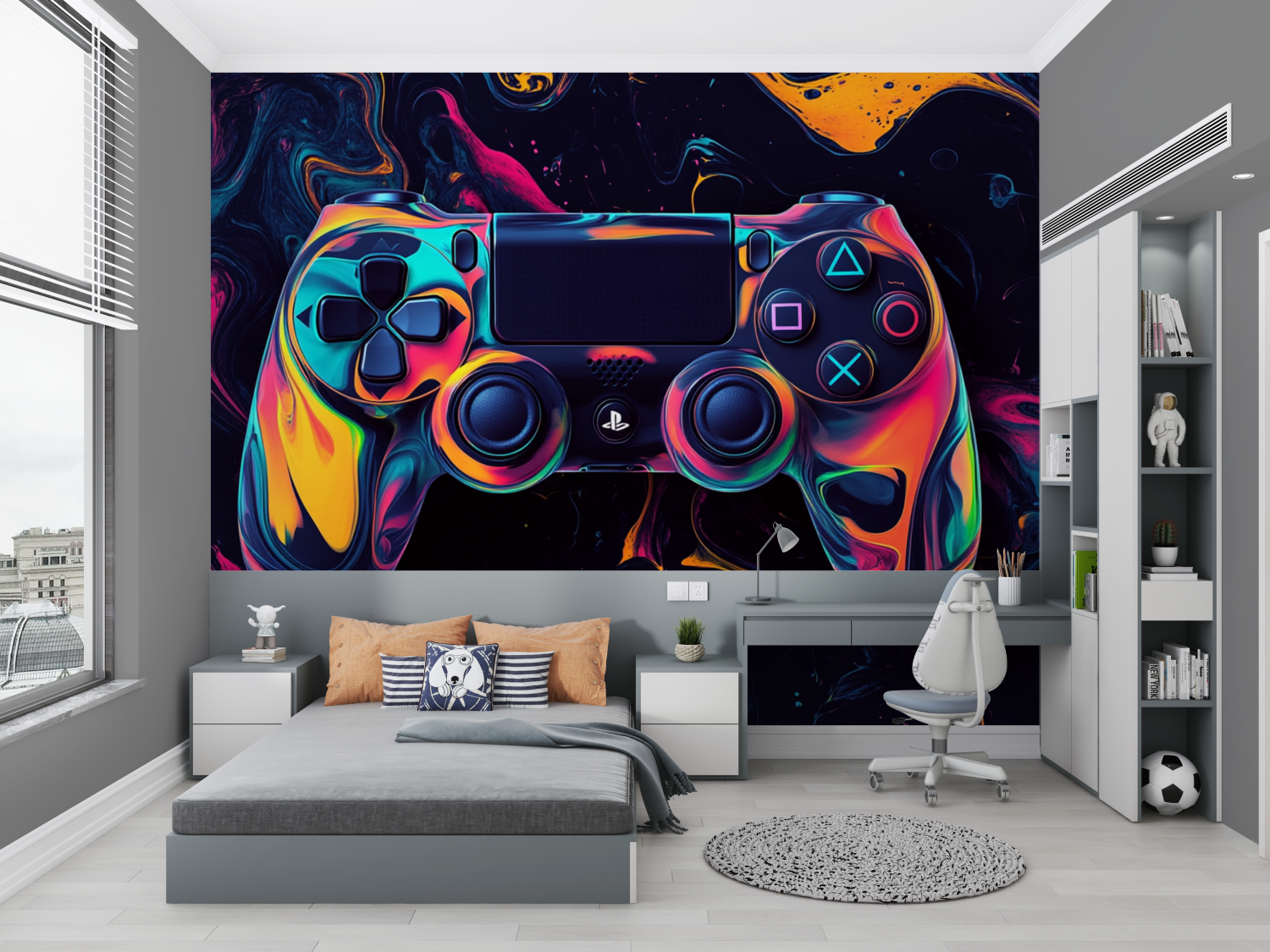 Dripping Game Controller Wallpaper | Murals Wallpaper