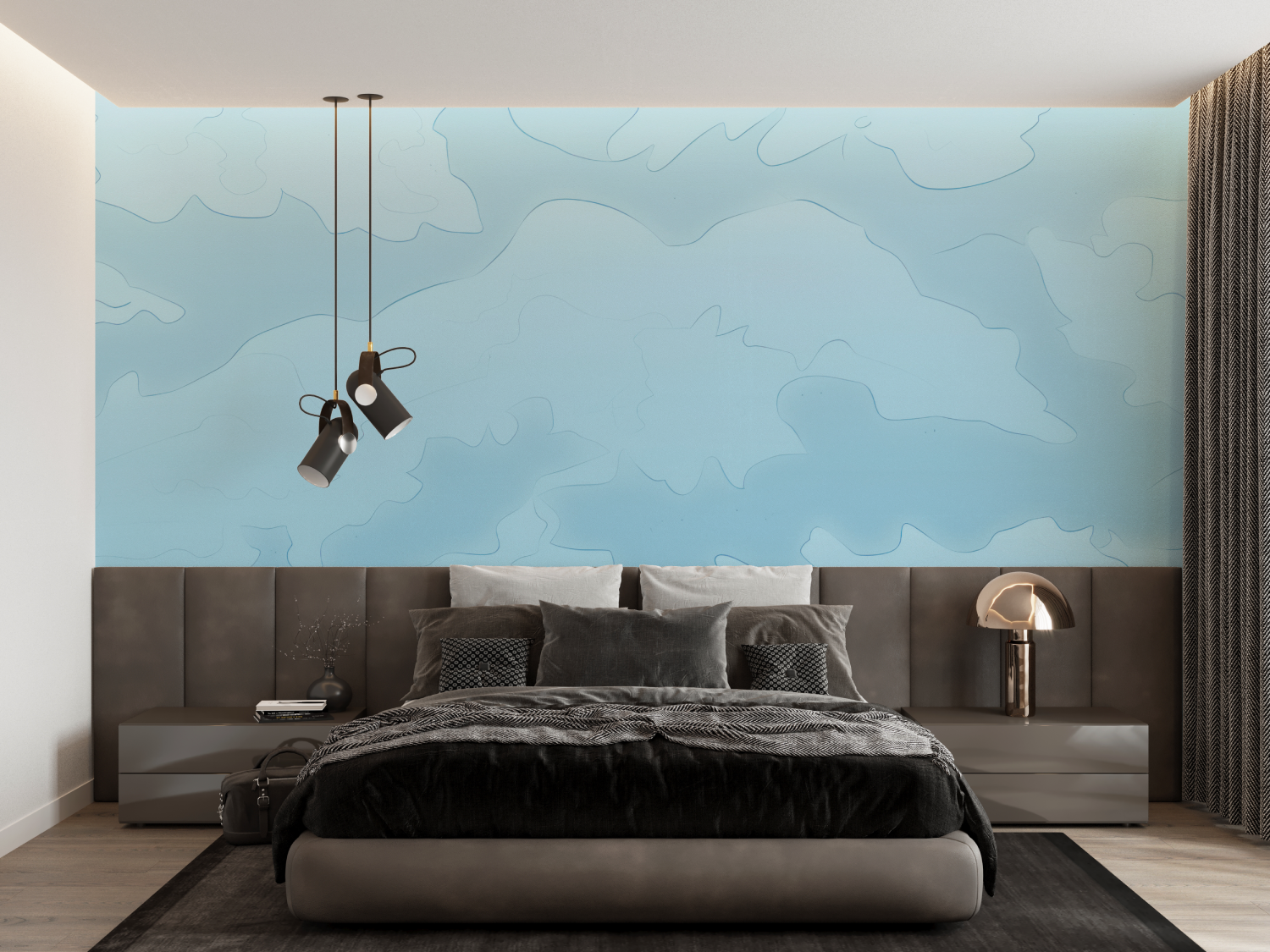 Sky Blue Wallpaper | Murals Wallpaper