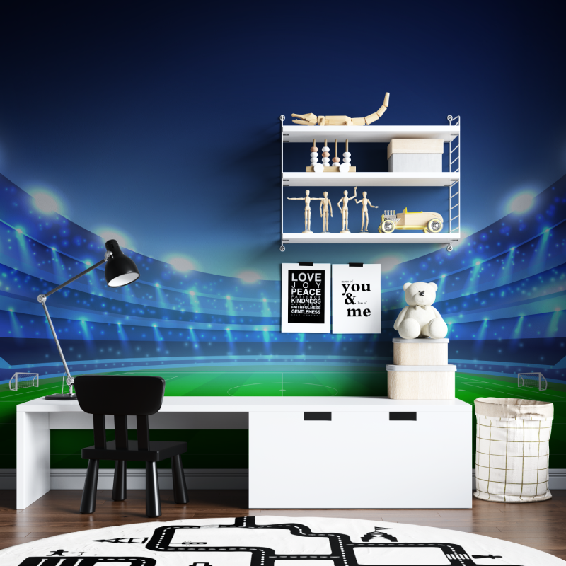 Fußballfeld-Tapete | Wandbild-Tapete