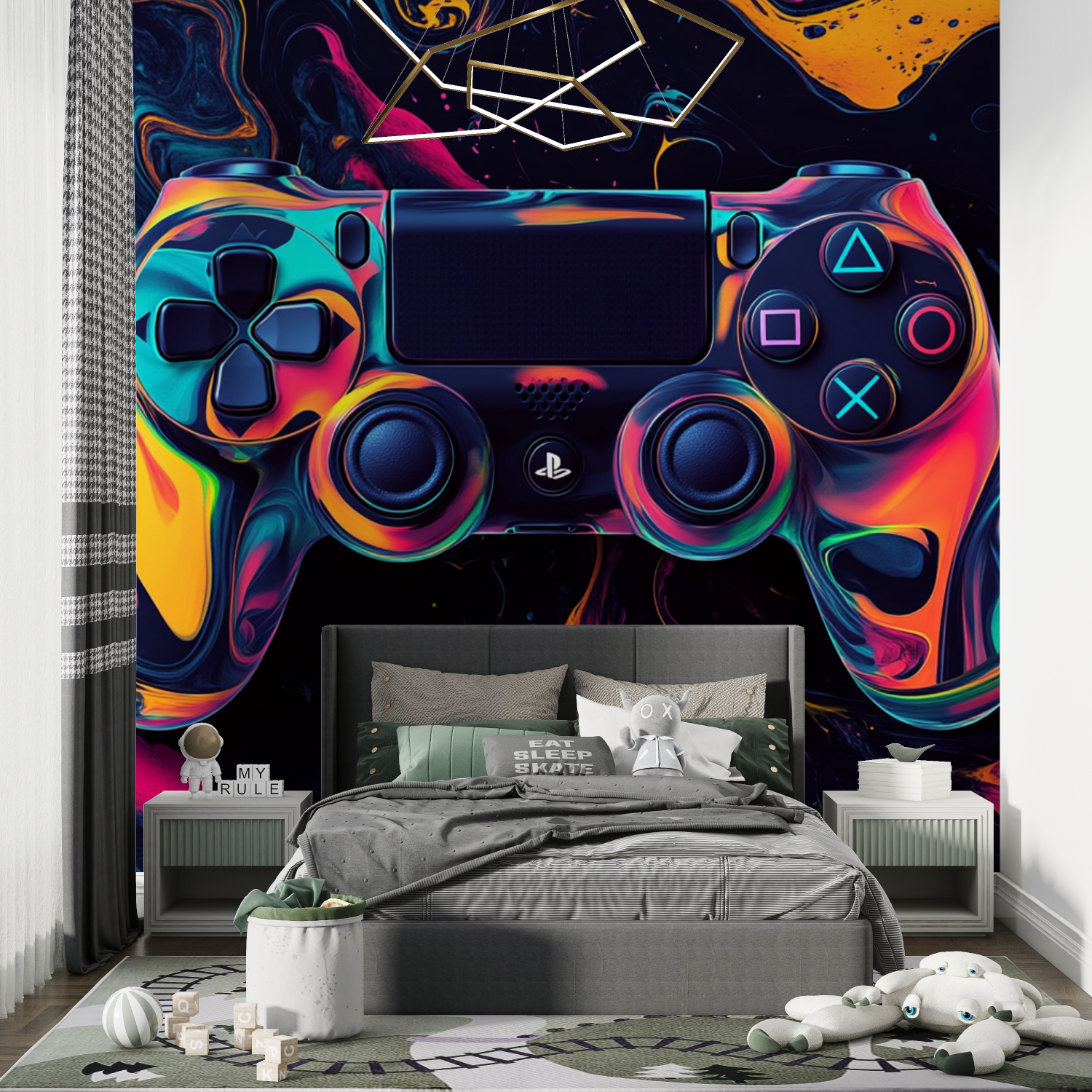 Dripping Game Controller Wallpaper | Murals Wallpaper