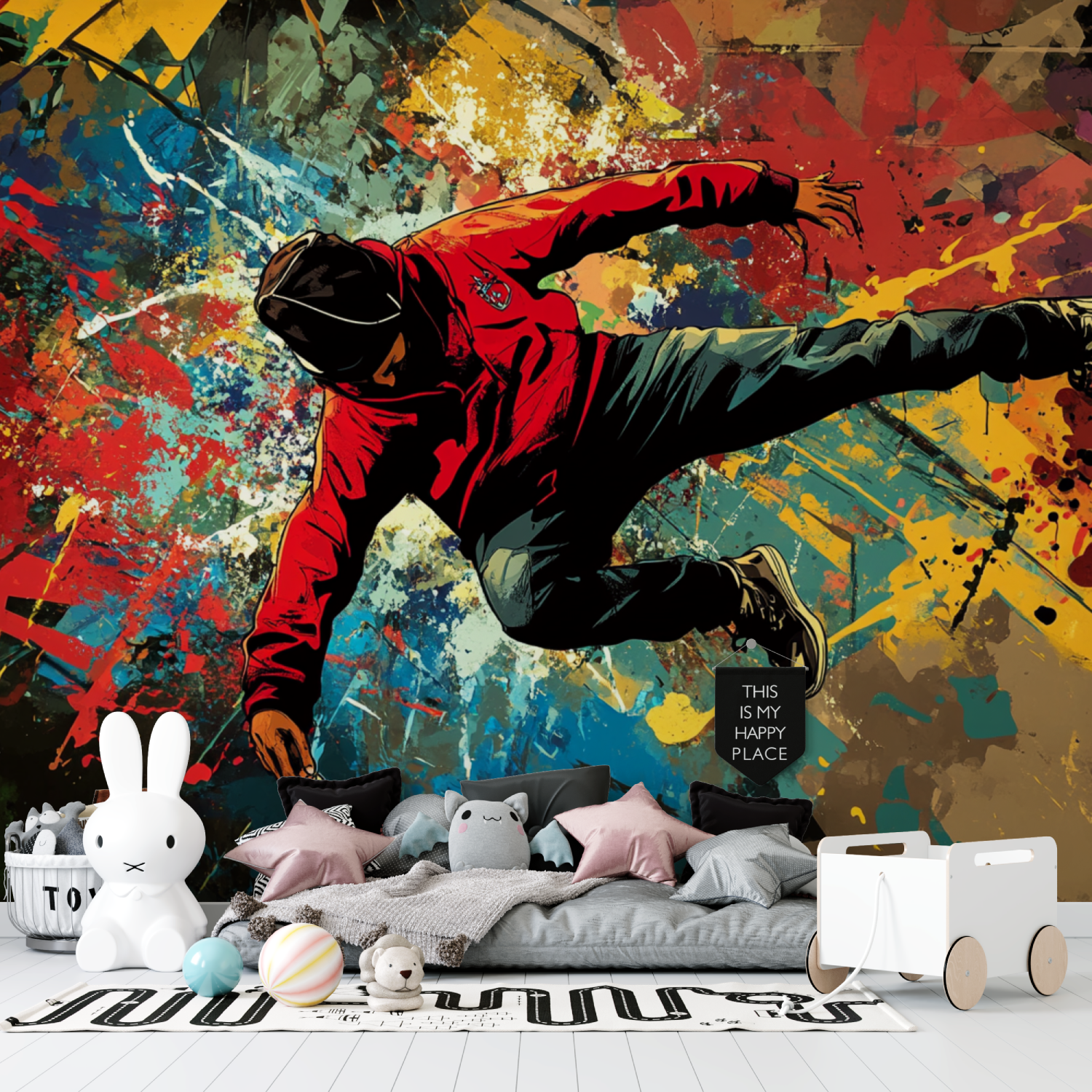 Hip Hop Explosion Graffiti Wallpaper | Murals Wallpaper
