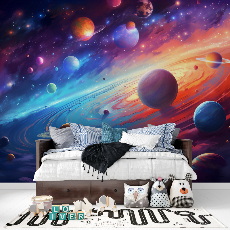 Tapete Weltraum-Galaxie-Panorama-Garcon