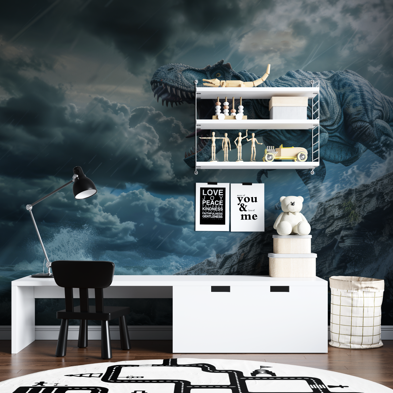 Blue Dinosaur Wallpaper | Murals Wallpaper