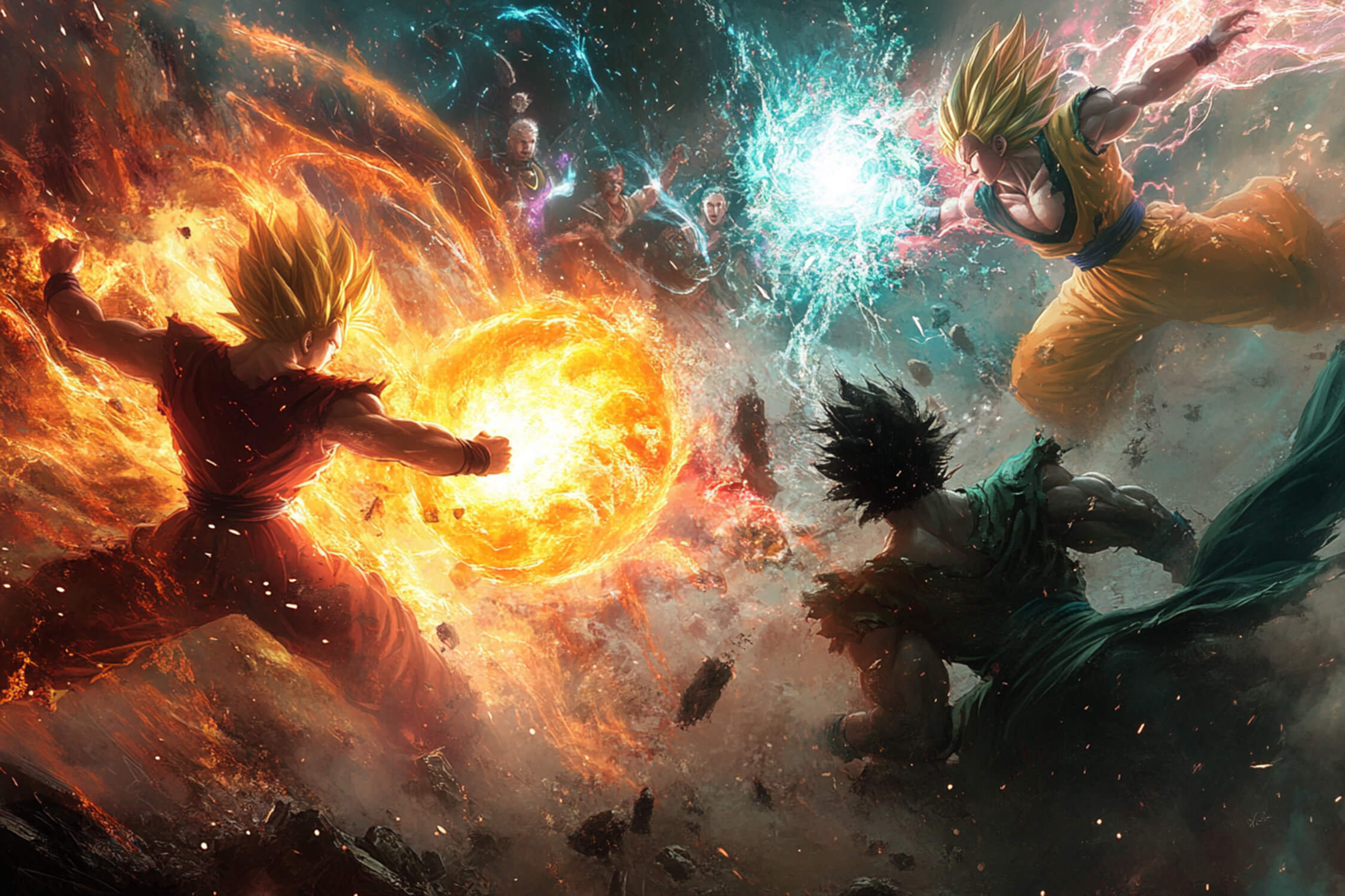 Artistic DBZ Wallpaper | Murals Wallpaper