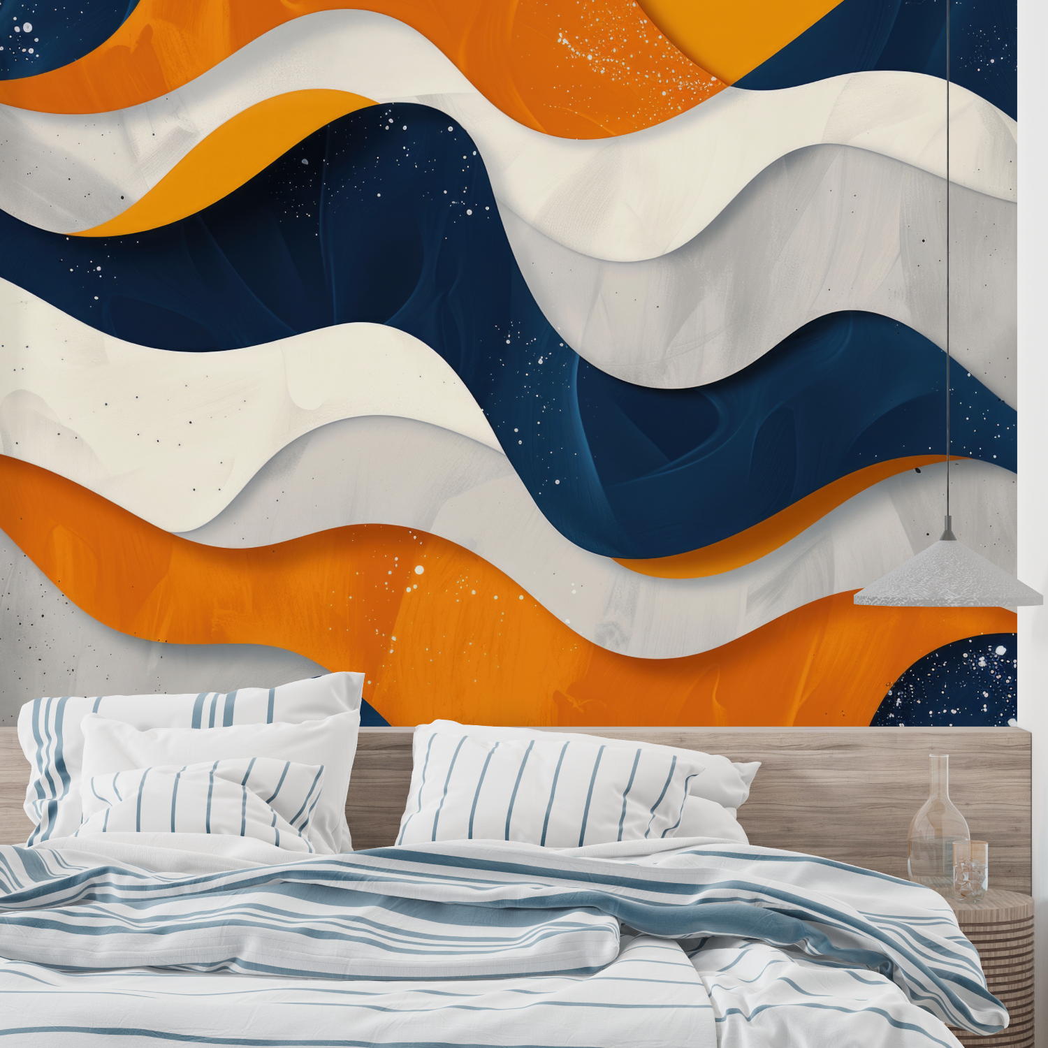 Blue Orange Wallpaper | Murals Wallpaper