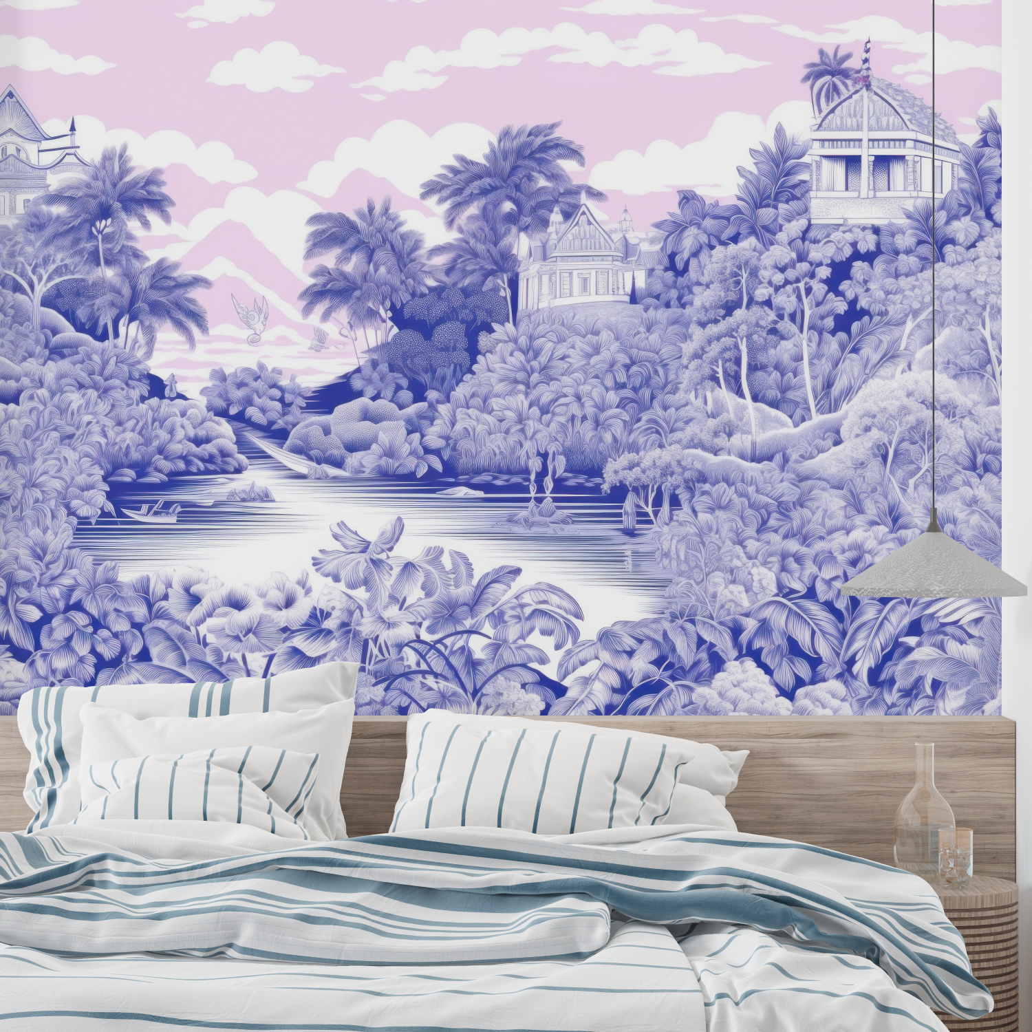 Lila Rosa Tapete | Wandbilder Tapete